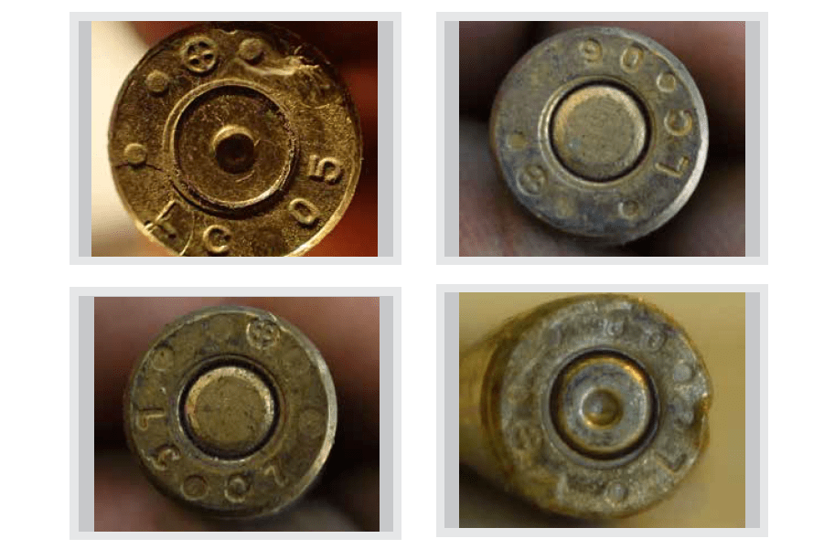 These four rifle cartridges were made in 2005, 2006, 2007 and 2008 at the U.S.-government owned Lake City Army Ammunition Plant in Independence, Mo., before falling into ISIS hands, according to a new report. (CAR)