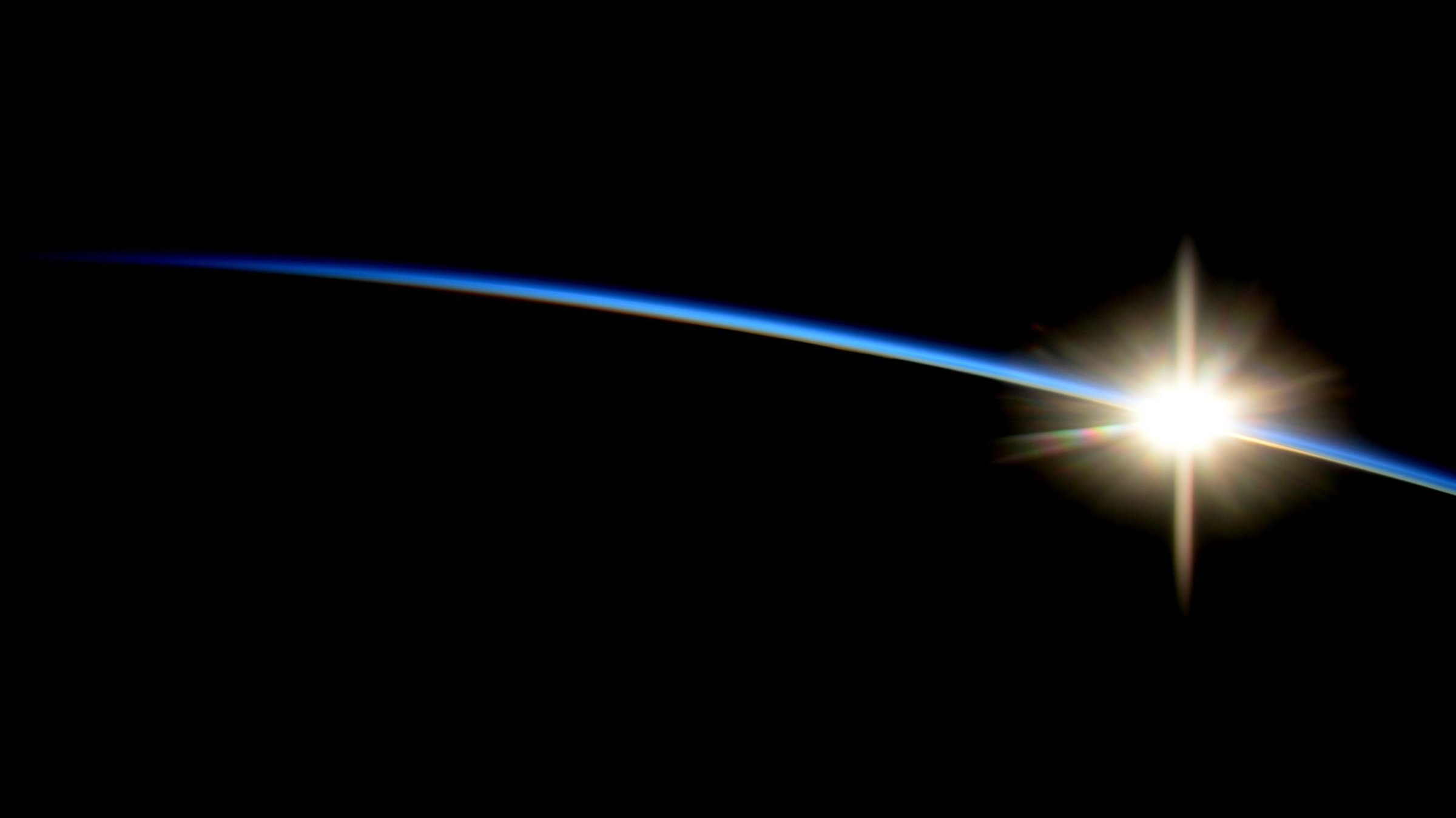 Sunrise seen from the International Space Station