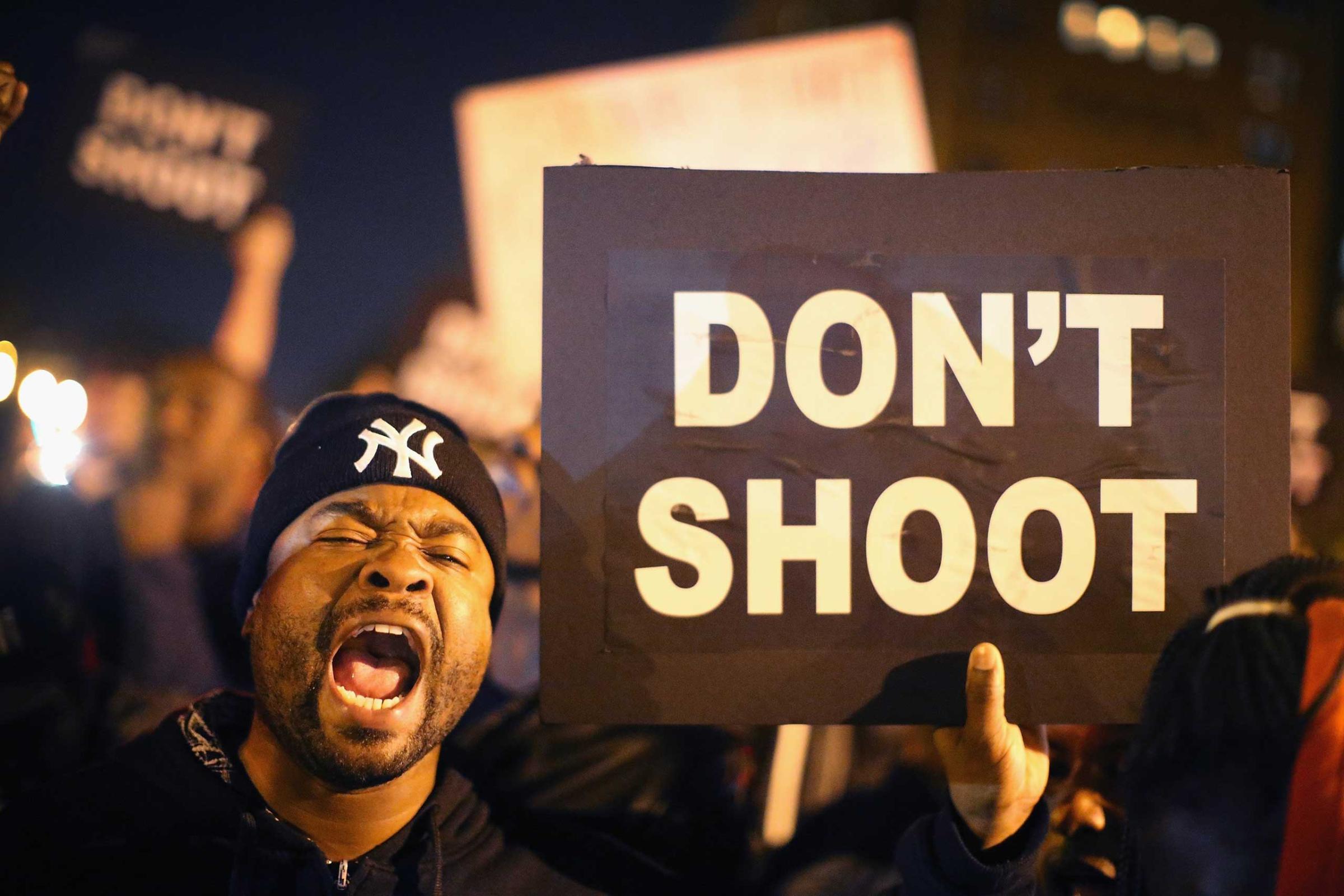 Activists Protest For Justice Against Police Shootings