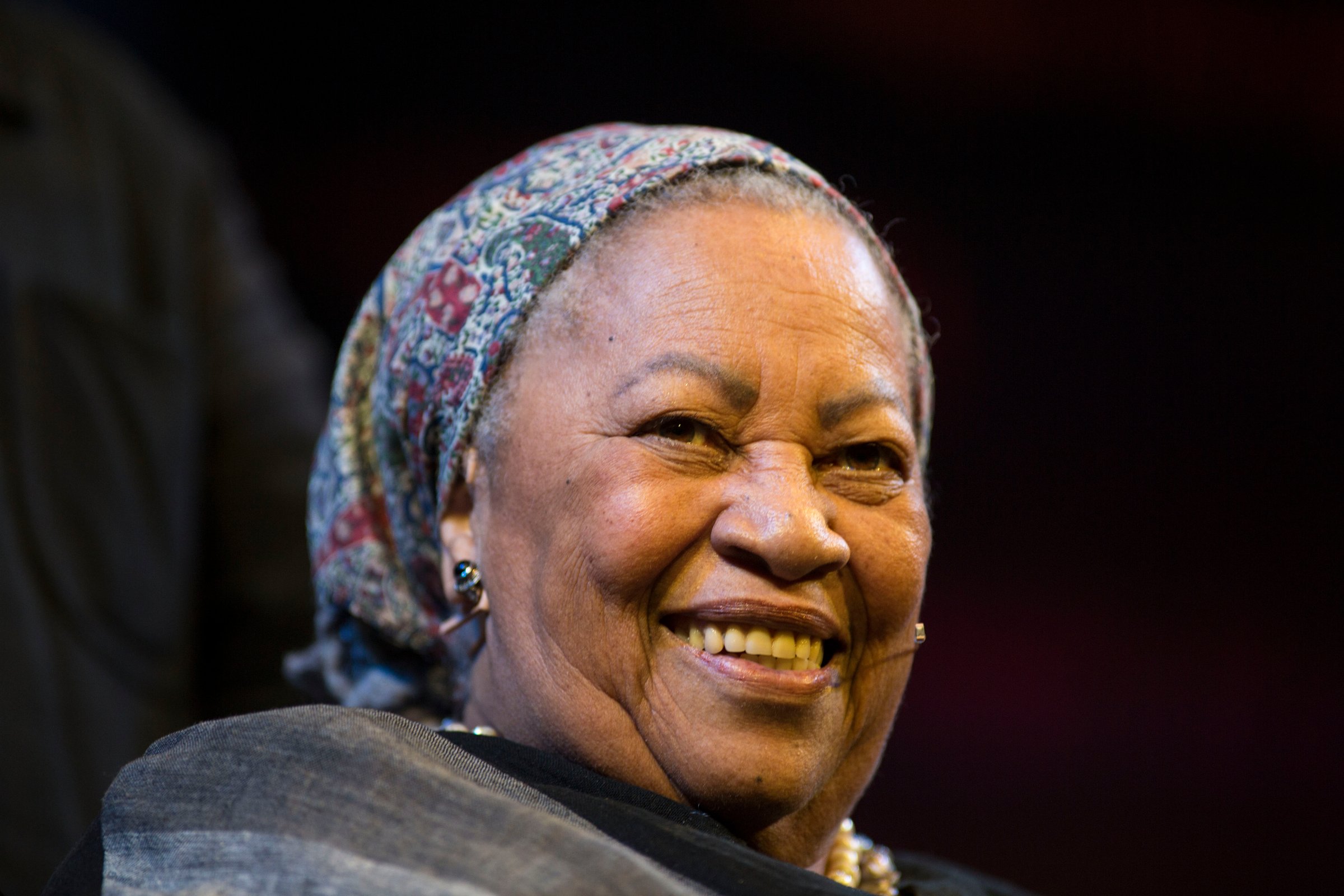 Toni Morrison, Nobel prize winning novelist, at the Hay Festival on May 27, 2014 in Hay-on-Wye, Wales.