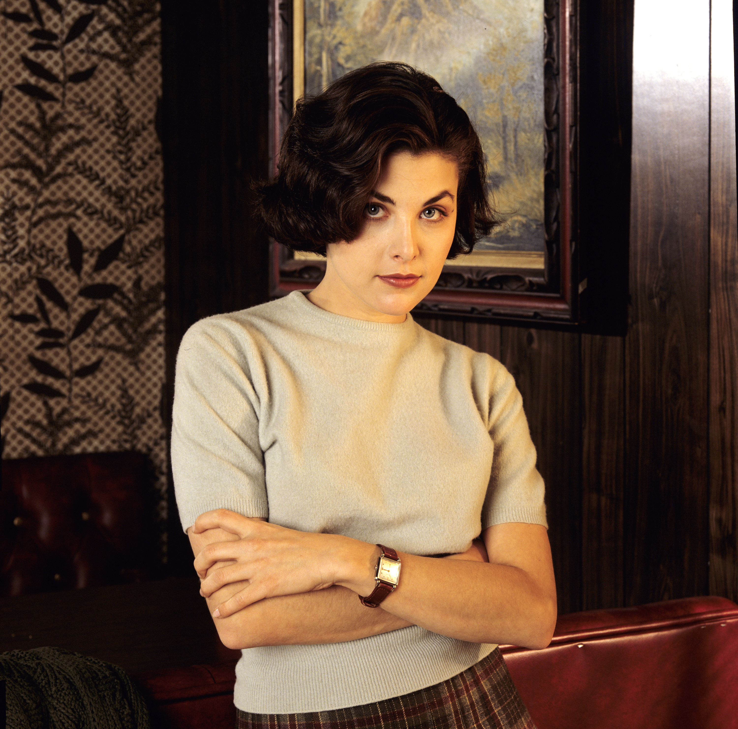 Actress Sherilyn Fenn who played Audrey Horne on the television show 'Twin Peaks' on Nov. 20, 1989. (ABC Photo Archives/Getty Images)