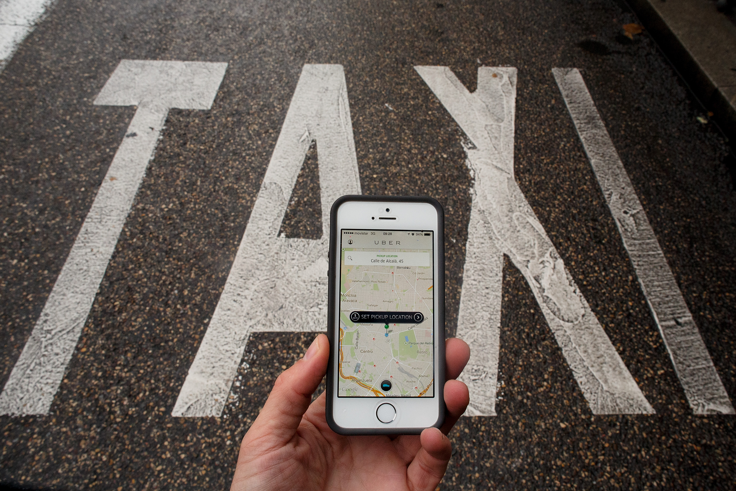 Uber Taxi App In Madrid