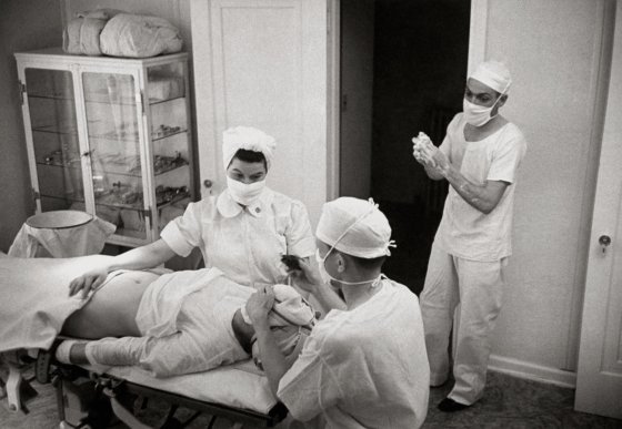 Not published in LIFE. An operating room in Kremmling, Colo.