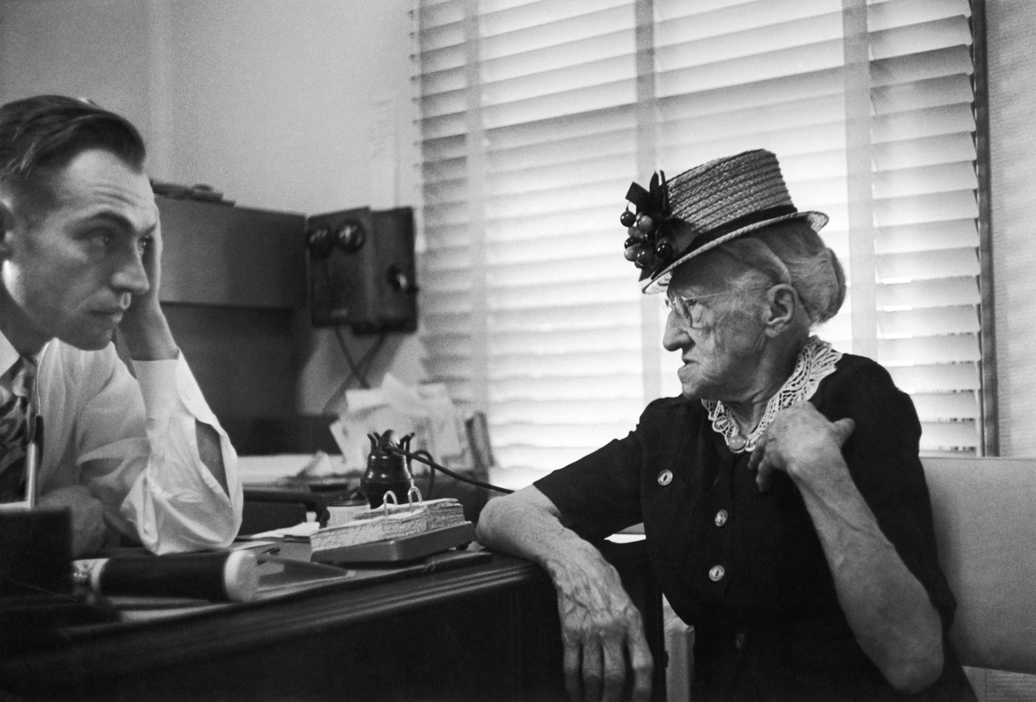 Not published in LIFE. Dr. Ceriani with a patient.