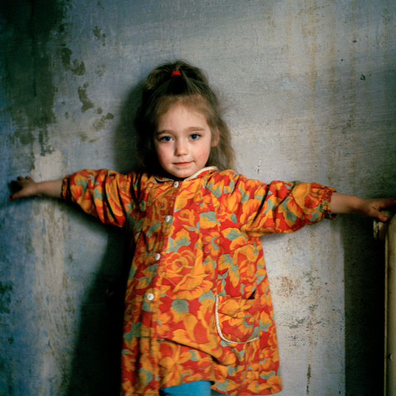 Masha, 6 years old, was infected with HIV through mother to child transmission at birth. Odesa, Ukraine, 2007