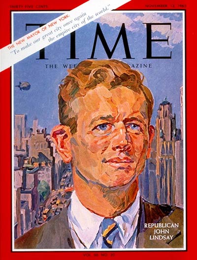 Bonus! A young John Lindsay on the cover of TIME on Nov. 12, 1965