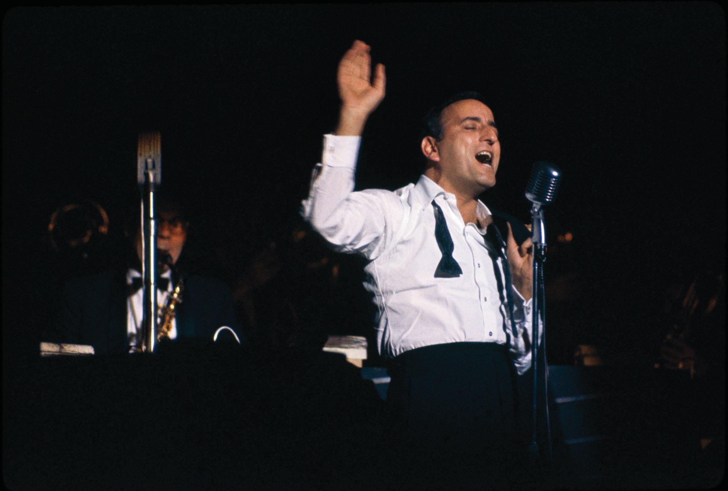 Tony Bennett onstage in Philadelphia, November 1963.
