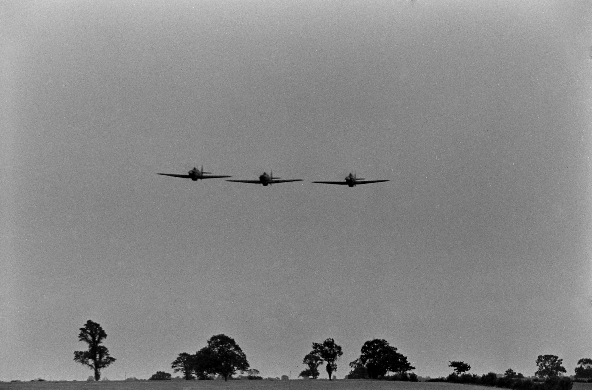 Scene during the Battle of Britain, RAF Fighter Command airfield, 1940.