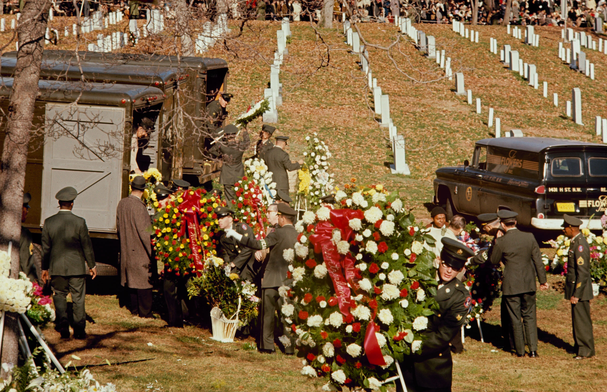 John F. Kennedy's funeral, Arlington Cemetery, November 25, 1963.