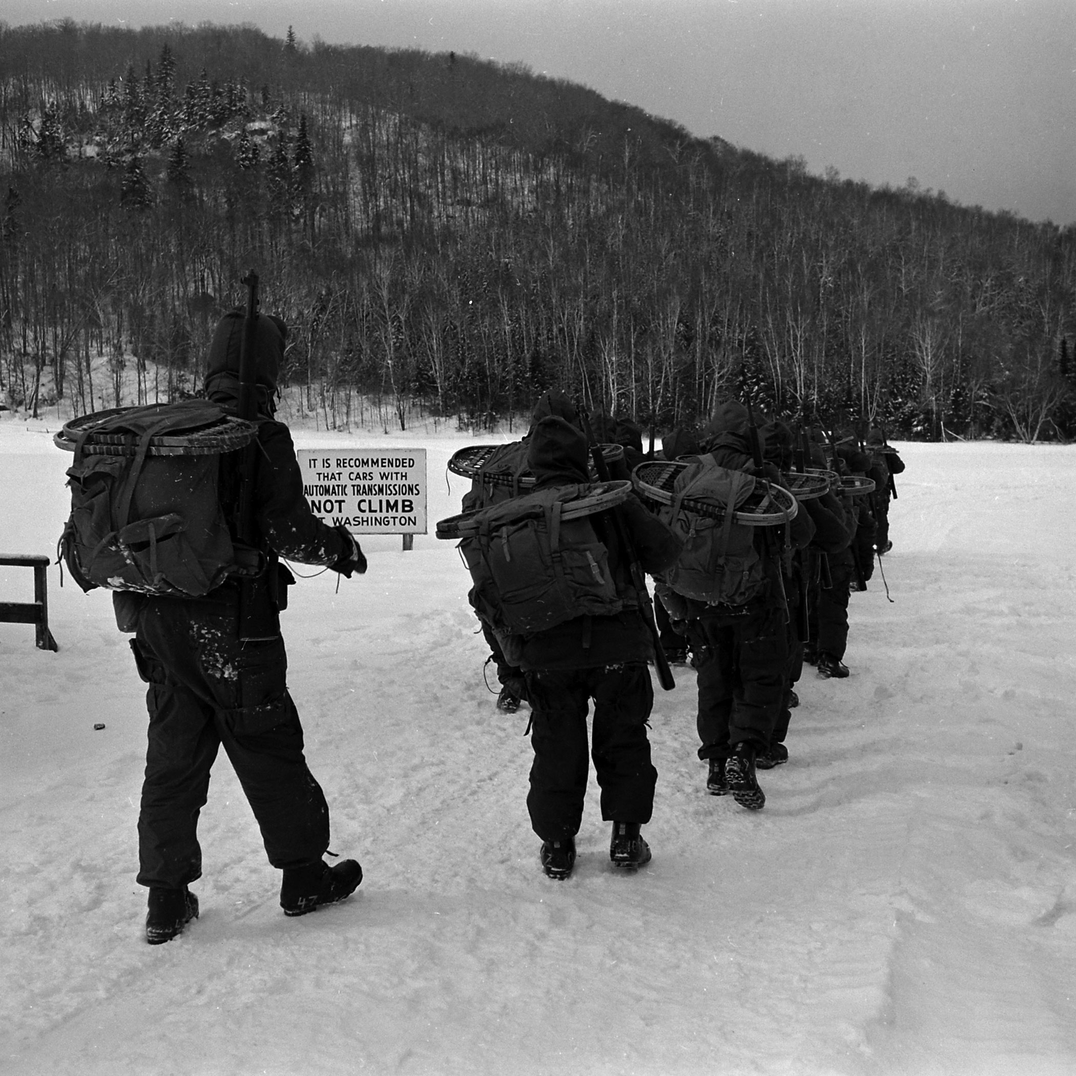 Military test, New Hampshire's Mount Washington, 1953.