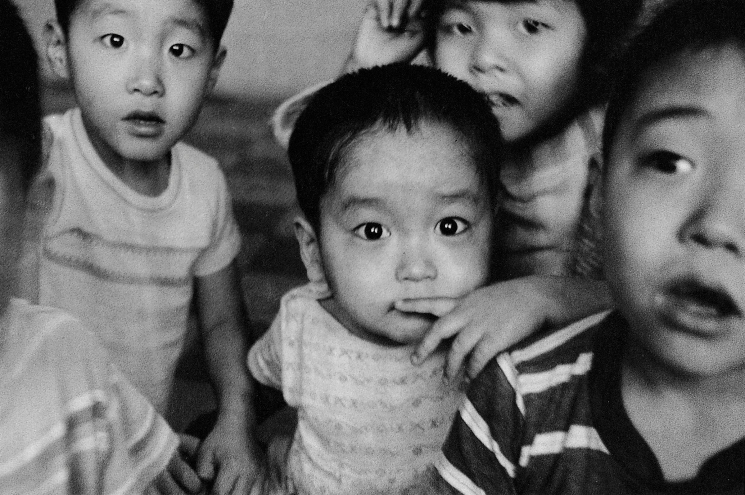 Biracial orphans of the Korean War, 1960s.