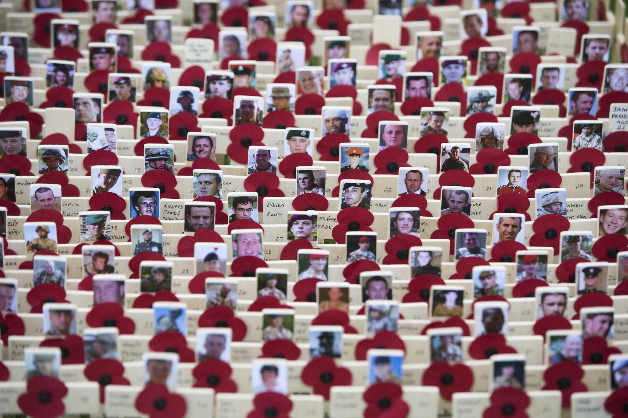 UK: Field of remembrance at Westminster Abbey