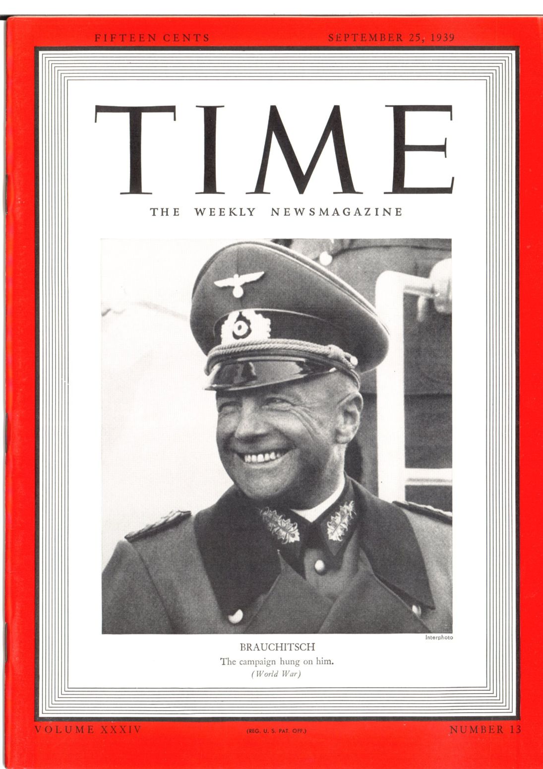 JAN 16 1939 TIME MAGAZINE WISCONSIN GOVERNOR HEIL 