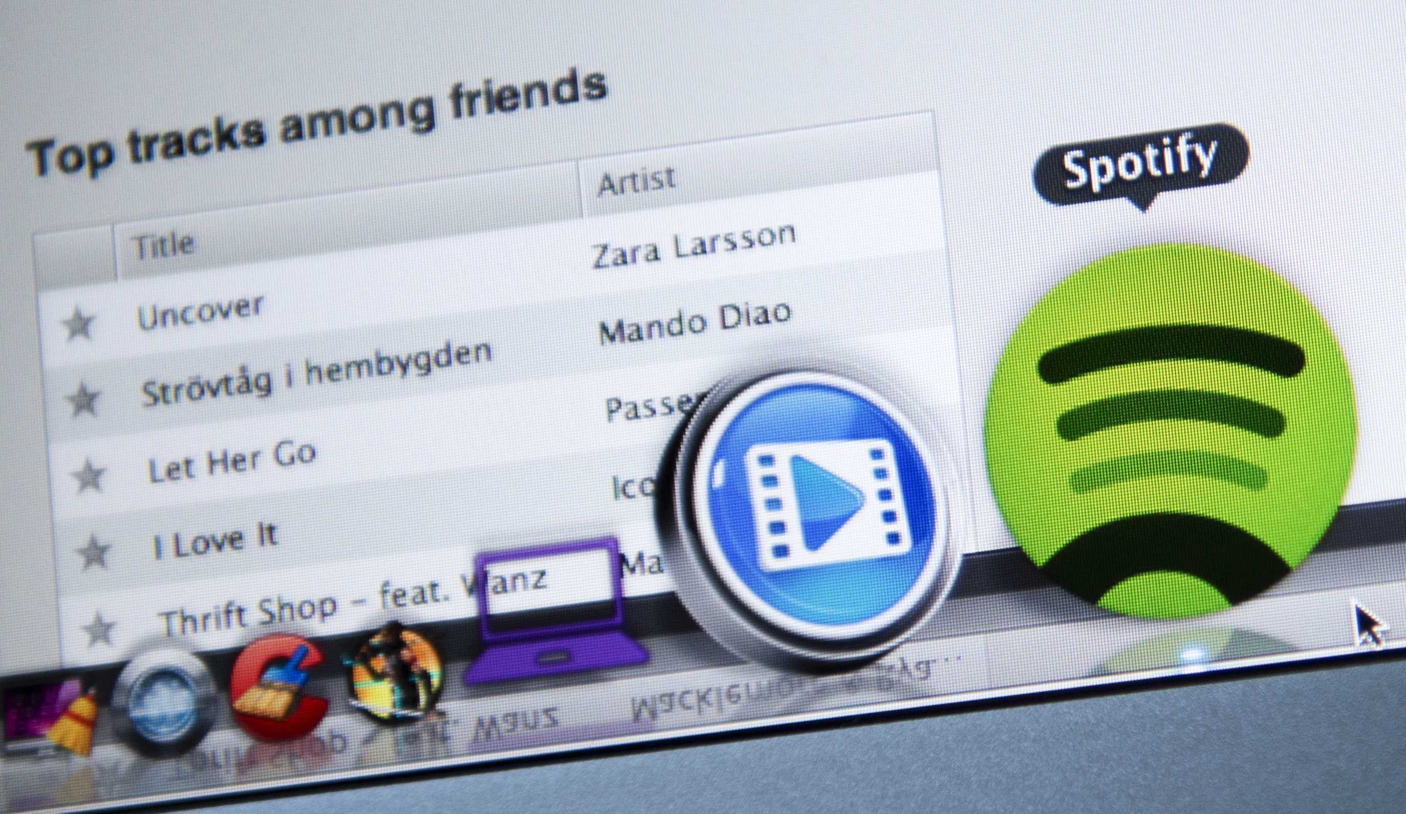 This photo illustration shows the Swedish music streaming service Spotify on March 7, 2013 in Stockholm, Sweden. (Jonathan Nackstrand&mdash;AFP/Getty Images)