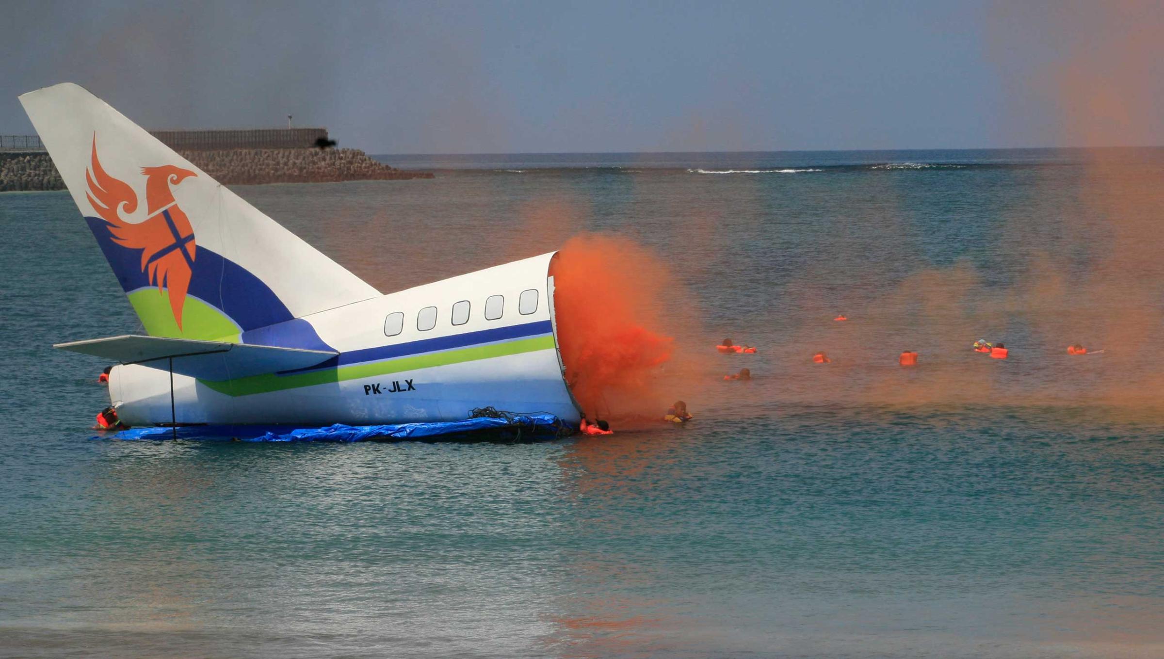 Indonesia Plane Crash Drill