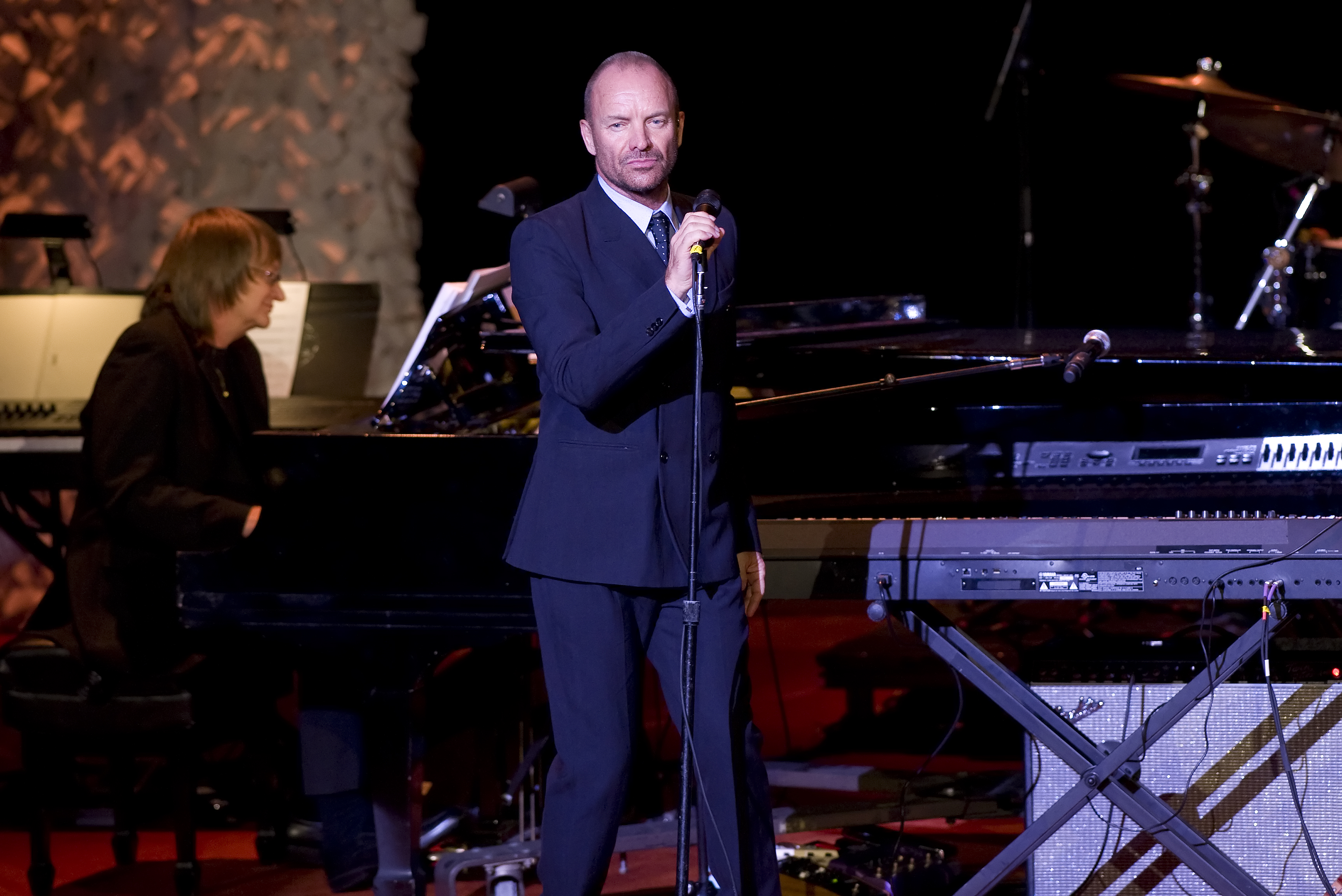 Sting performs at the 2014 ASCAP Centennial Awards, benefiting the ASCAP Foundation and its music education, talent development and humanitarian activities, at the Waldorf-Astoria on Monday, Nov. 17, 2014, in New York. (Stephen Chernin—Stephen Chernin/Invision/AP)