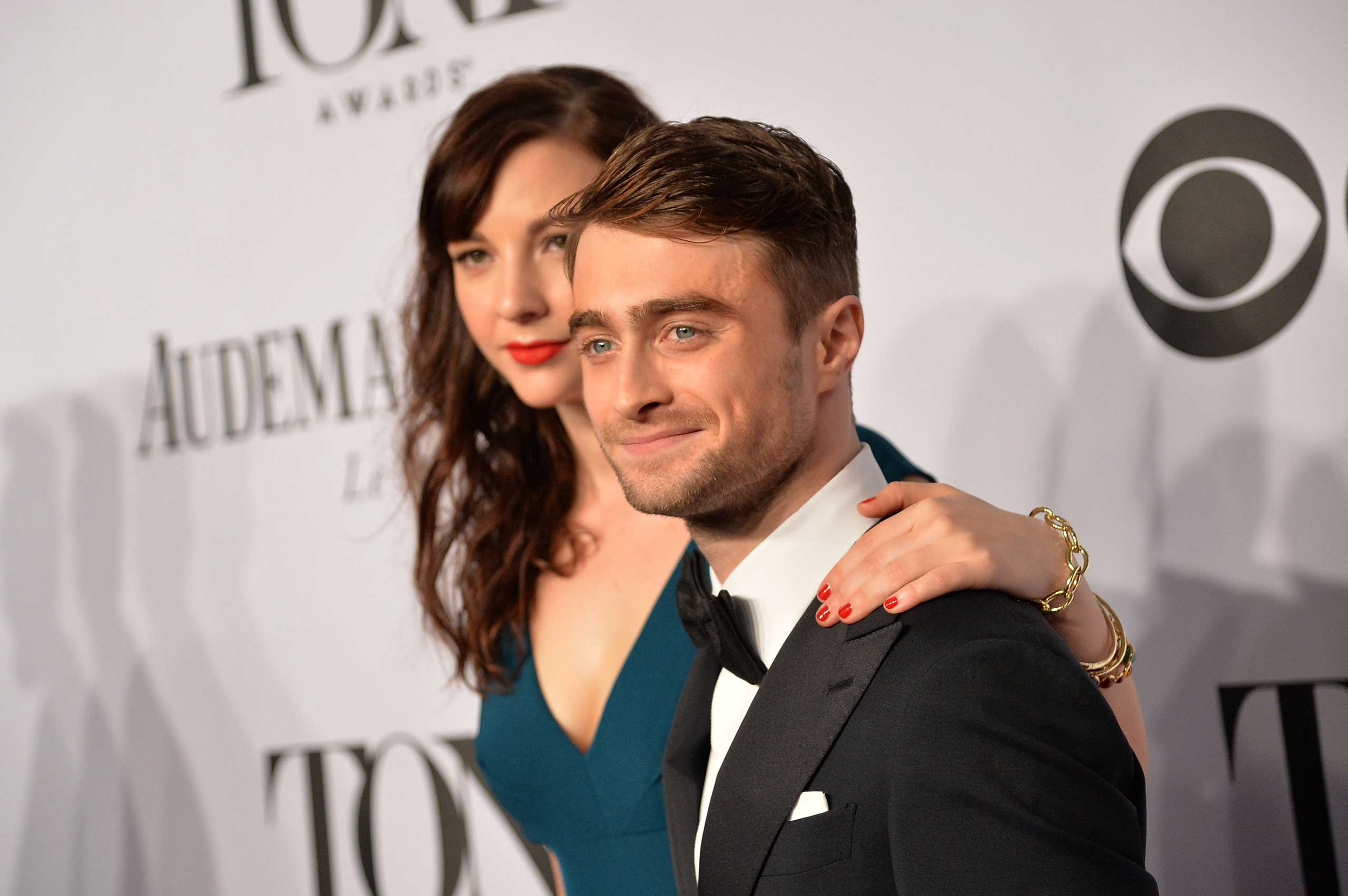 Daniel Radcliffe and Erin Darke at the 68th Annual Tony Awards in New York, June 8, 2014. (Mike Coppola—Getty Images)