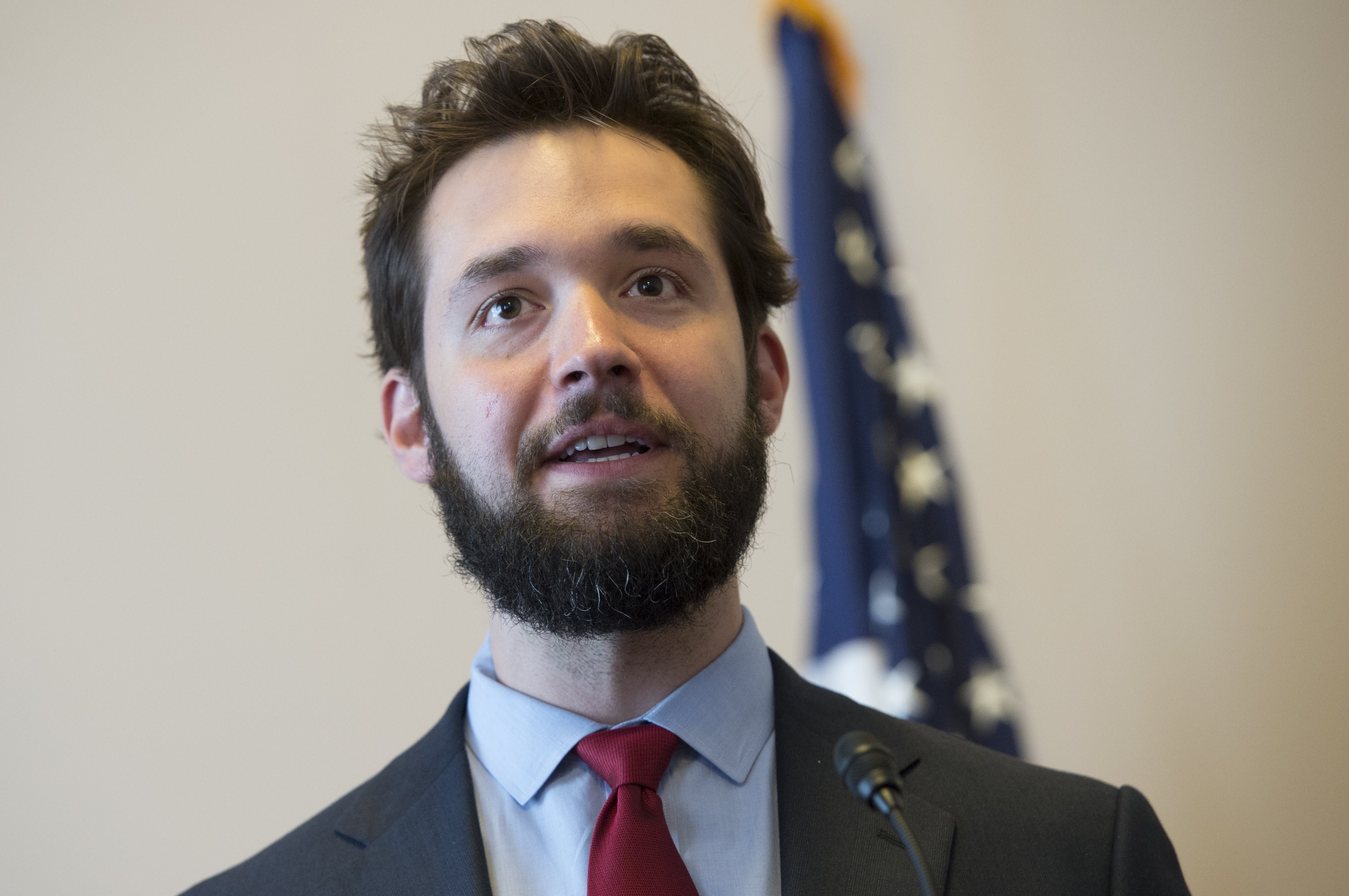 Alexis Ohanian, investor and founder of Reddit, speaks about net neutrality for the Internet during a discussion hosted by the Free Press Action Fund on Capitol Hill in Washington on July 8, 2014. (Saul Loeb&amp;mdash;AFP/Getty Images)