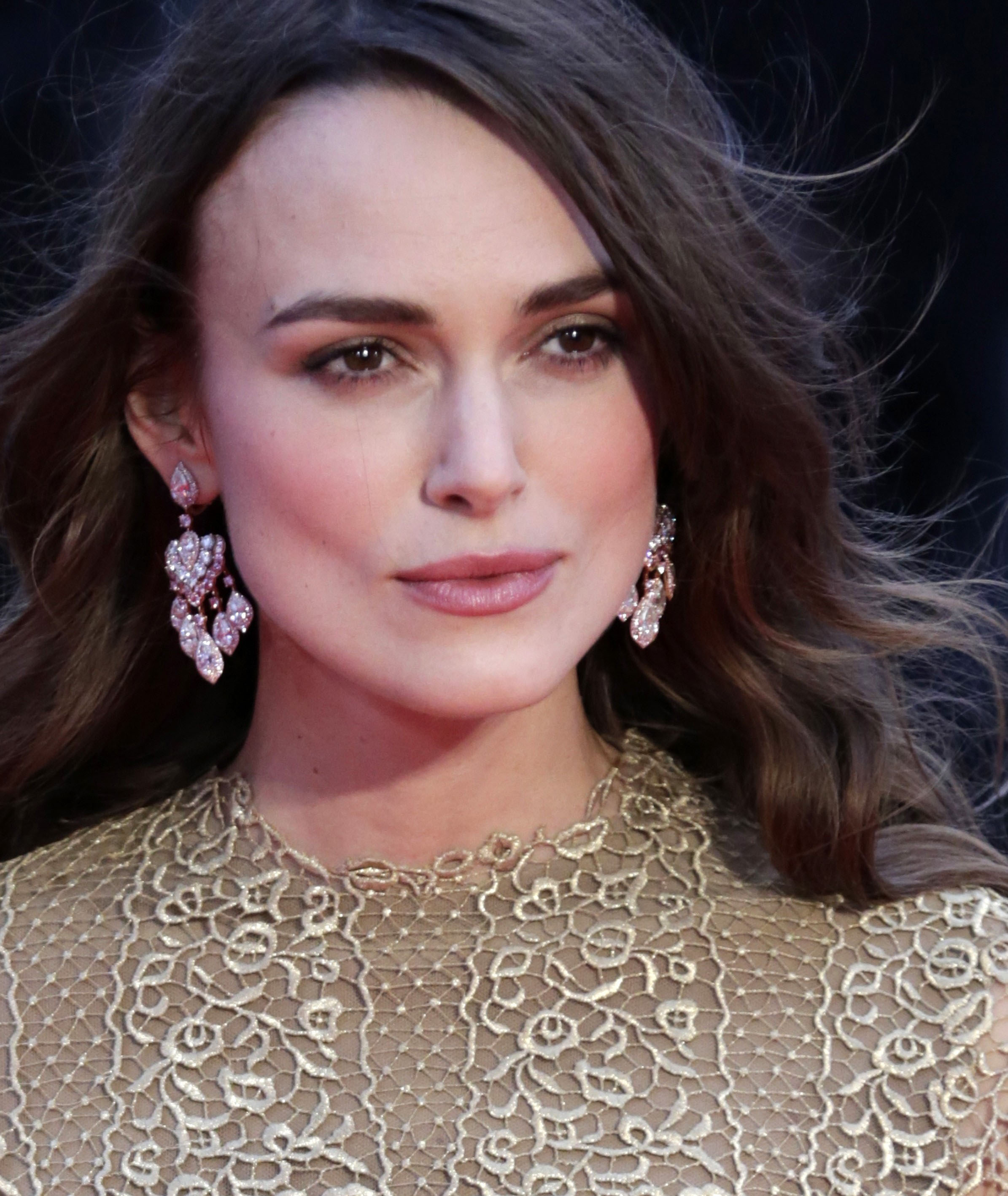 Keira Knightley attends a screening of 'The Imitation Game' in London, England on Oct. 8, 2014 (Anadolu Agency&amp;mdash;Getty Images)