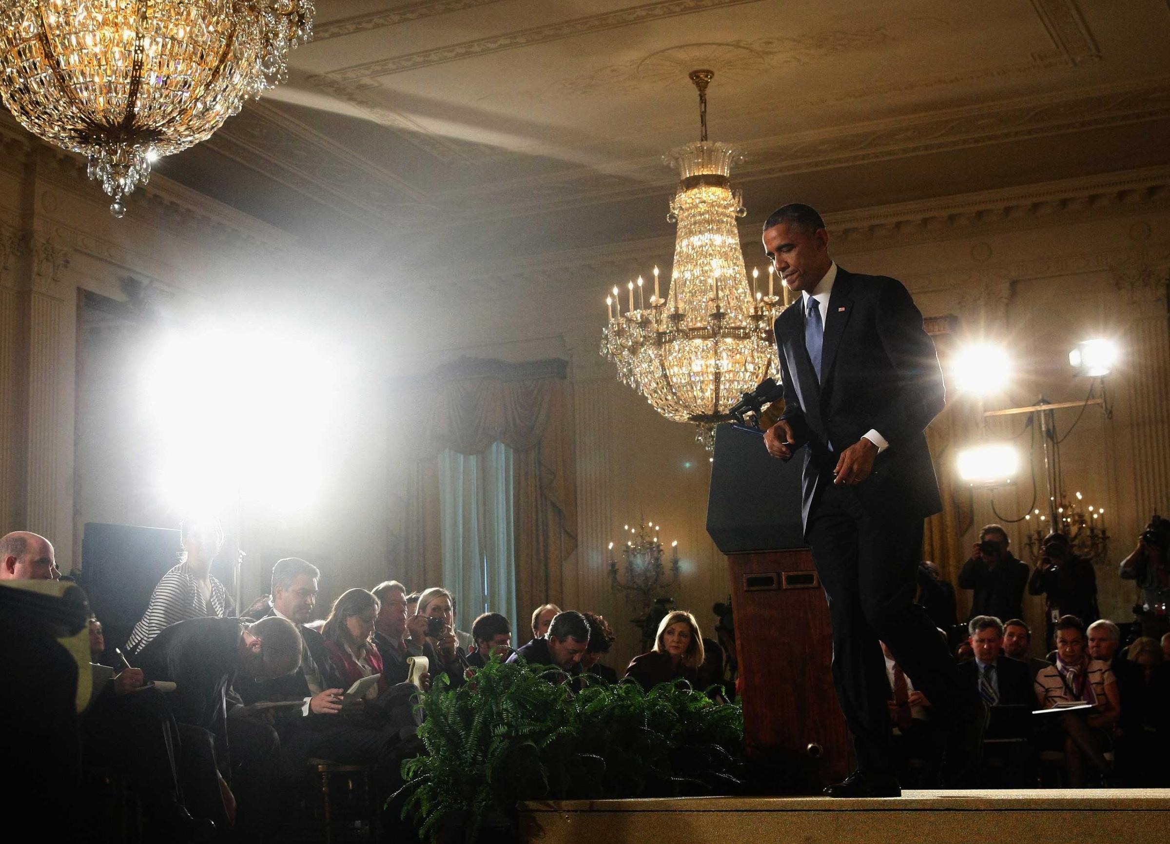 President Obama Holds A News Conference Day After Midterm Elections
