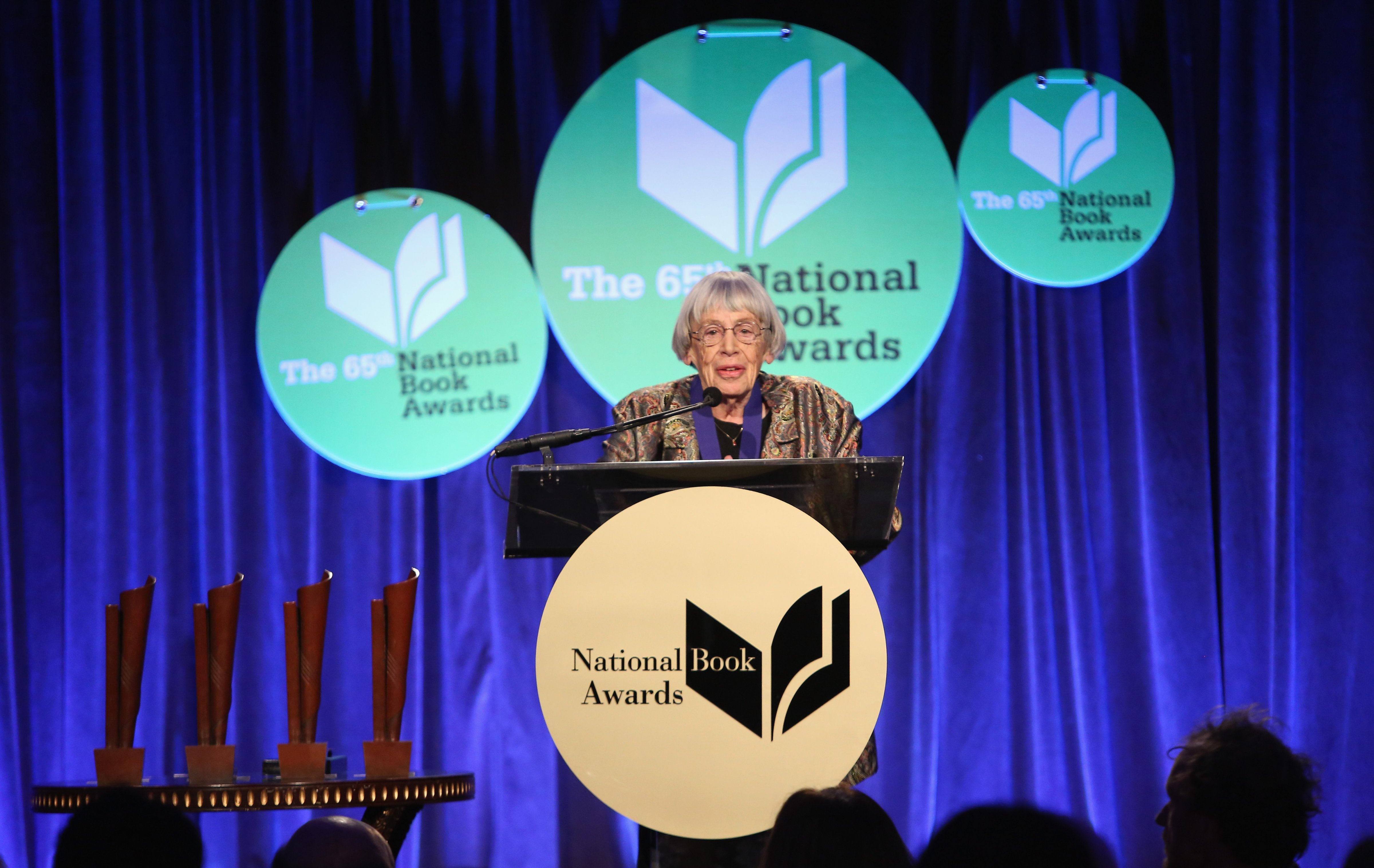 Ursula K. Le Guin attends 2014 National Book Awards on Nov.19, 2014 in New York City.