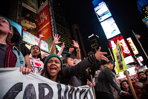 Protests Continue For A Second Day In NYC After Ferguson Grand Jury Decision