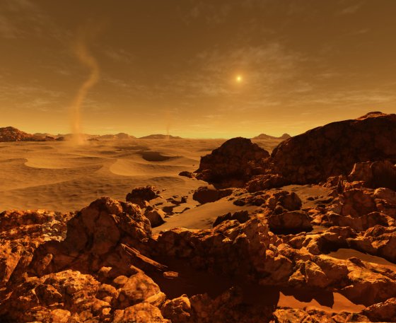 Martian desert
