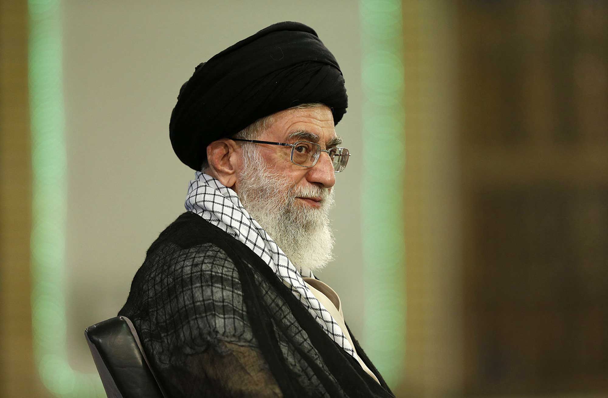 Supreme Leader Ayatollah Ali Khamenei, attends a meeting in Tehran, Sept. 7, 2014. (AP)