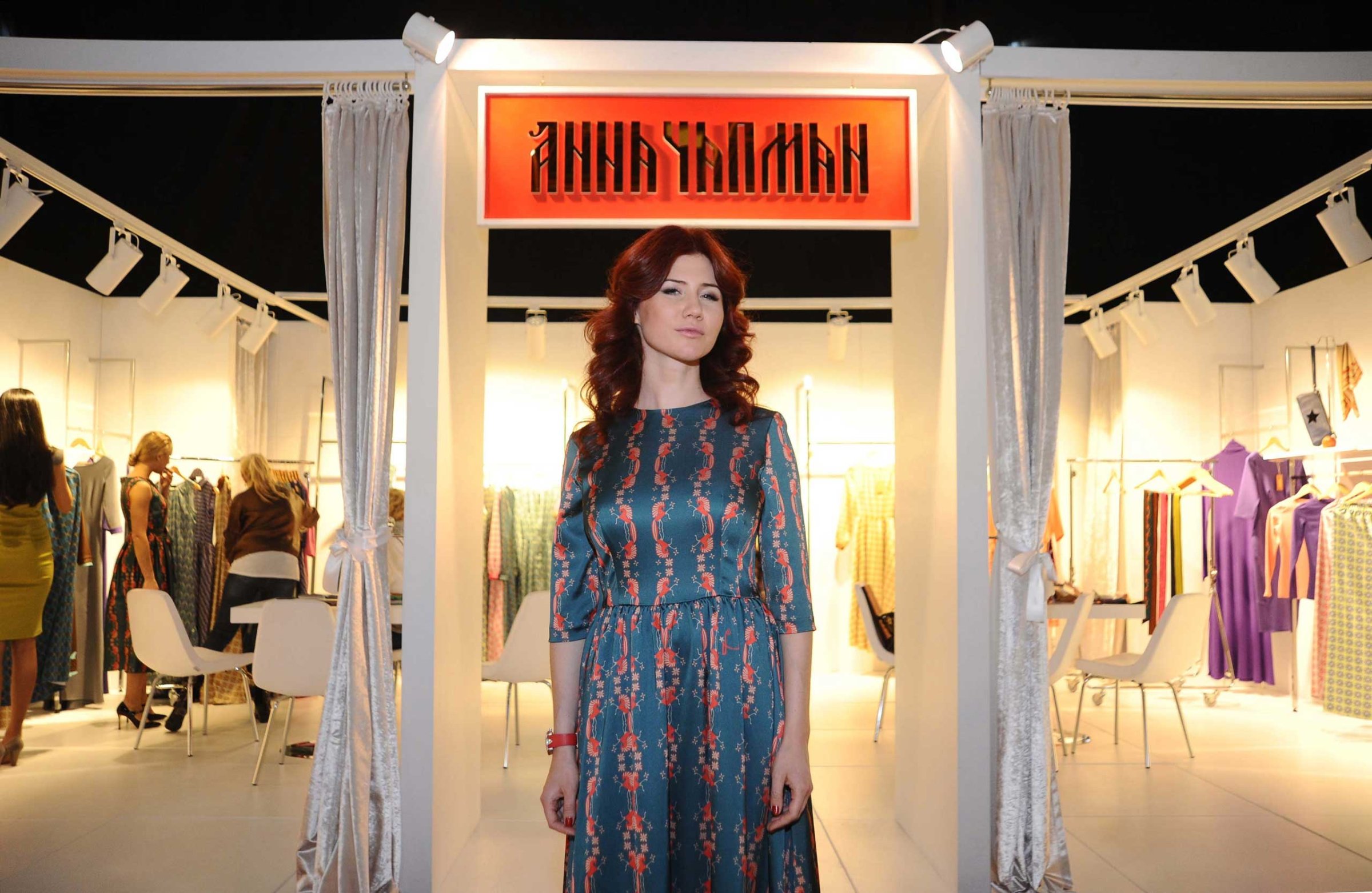 Former Russian spy Anna Chapman presents her own clothing line composed of 100 pieces at 17th Dosso Dossi Fashion Show on Jan. 11, 2014 in Antalya, Turkey.