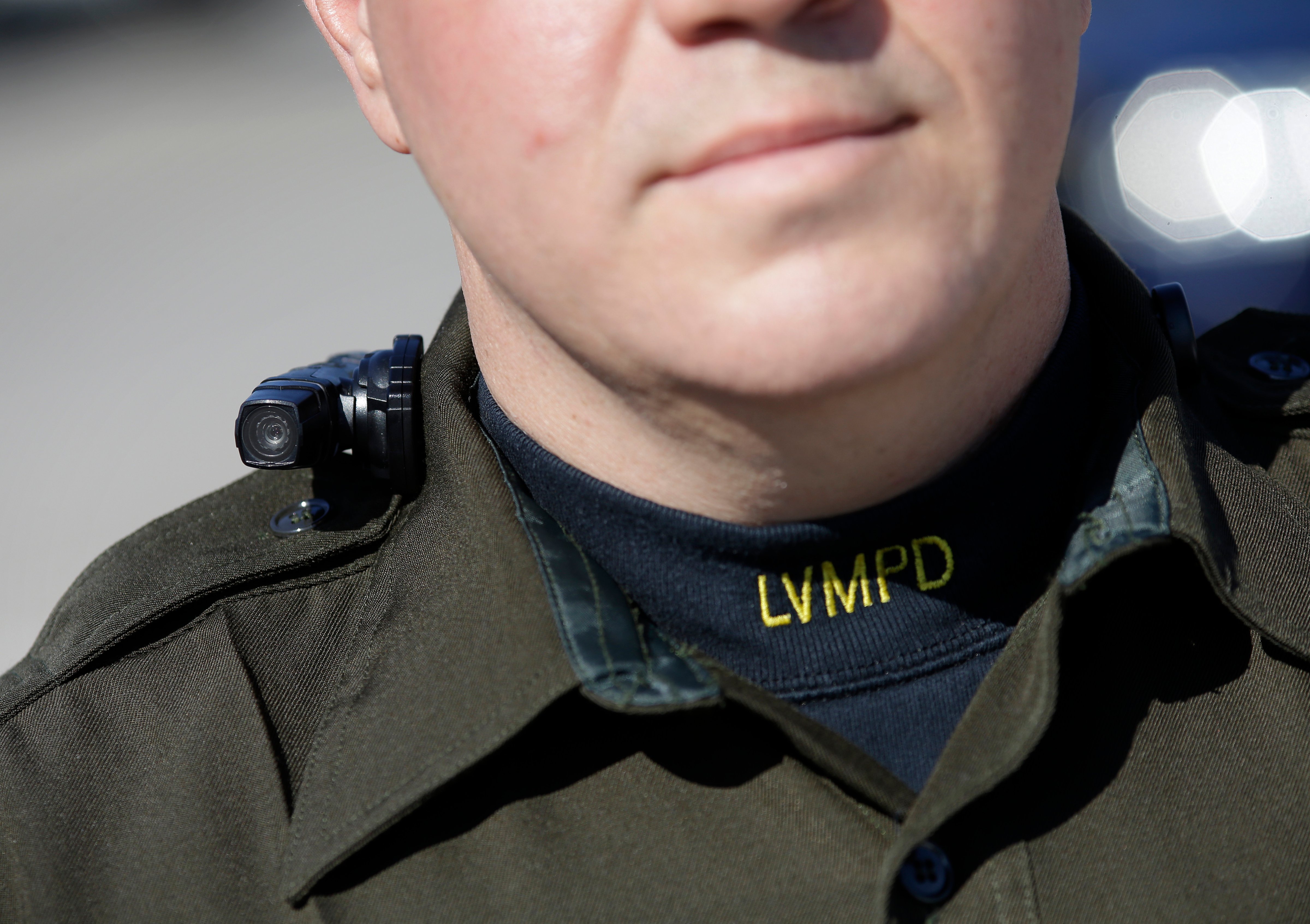 Seattle police may cancel a plan to give 1,000 police officers body cameras like the one shown here worn by a Las Vegas official on Nov. 12, 2014. (John Locher—AP)