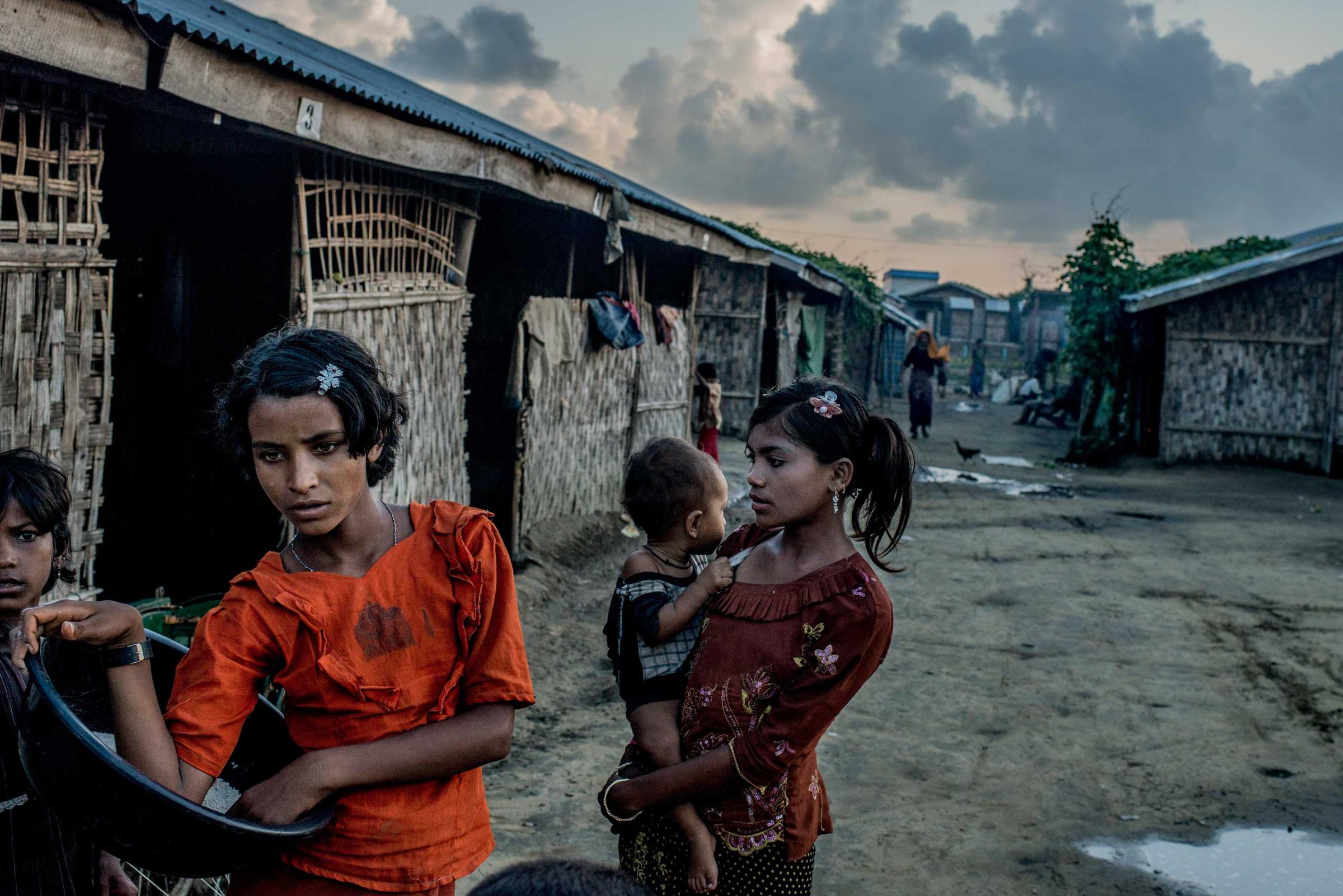 A camp full of Rohingya refugees on the edge of Sittwe, Burma, Oct. 18, 2014.