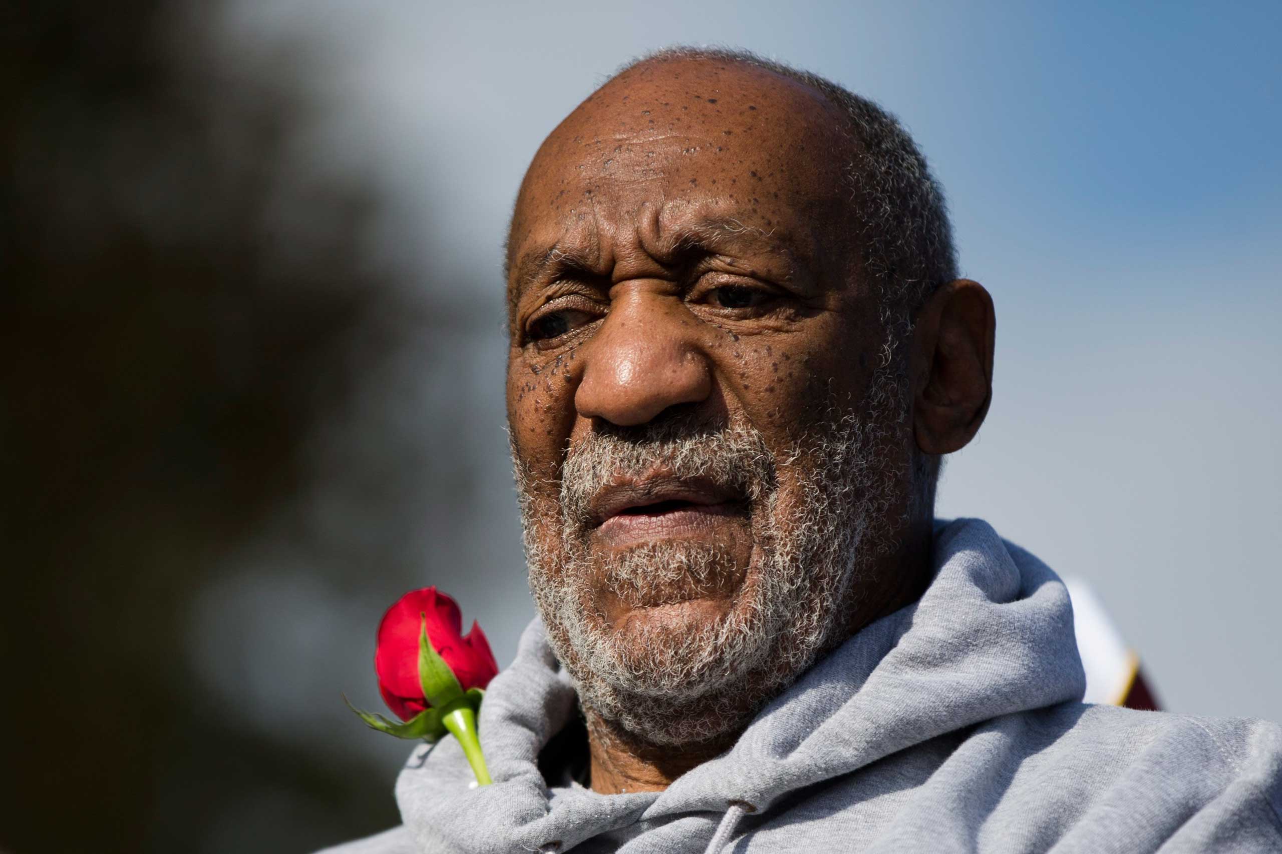 Entertainer and Navy veteran Bill Cosby at a Veterans Day ceremony, Nov. 11, 2014, at the The All Wars Memorial to Colored Soldiers and Sailors in Philadelphia. (Matt Rourke—AP)