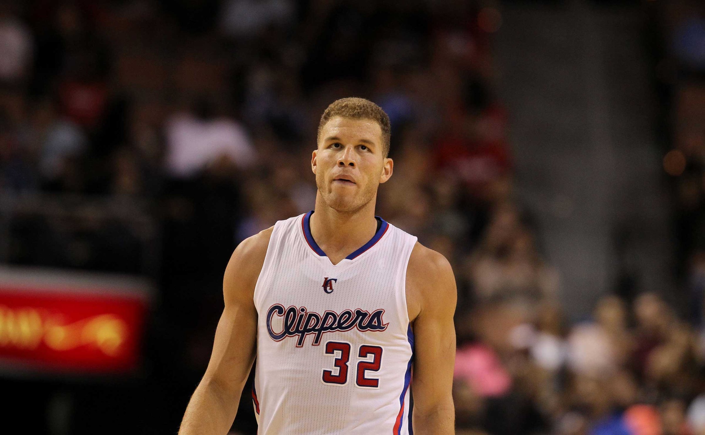 Los Angeles Clippers forward Blake Griffin during an NBA preseason game against the Denver Nuggets on Oct. 18, 2014, in Las Vegas.