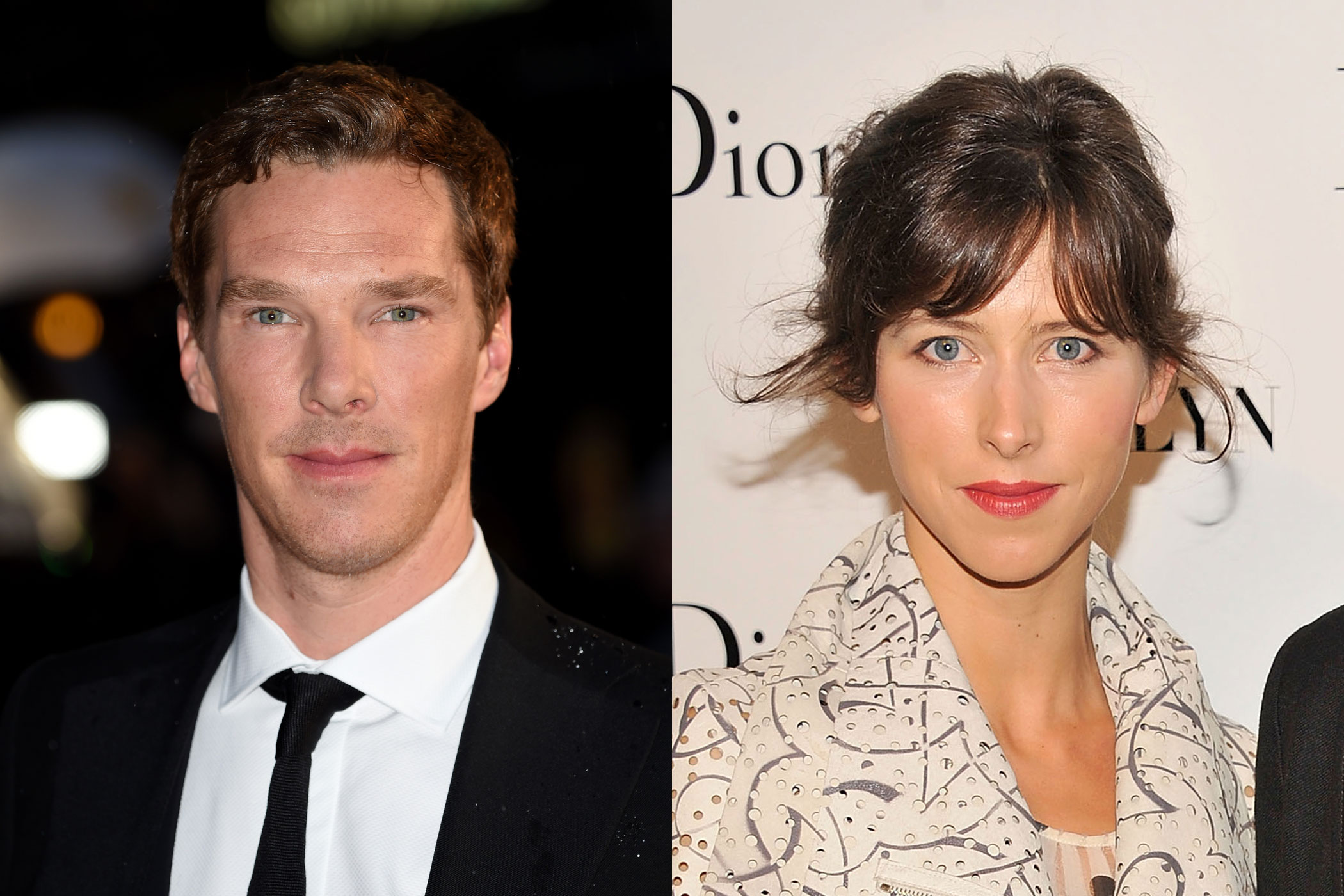 Benedict Cumberbatch and fiancée Sophie Hunter (Getty Images (2))