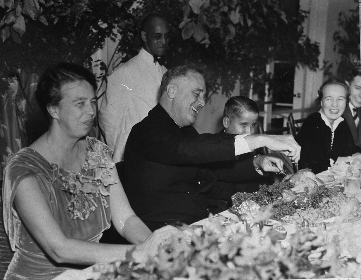 President Franklin D. Roosevelt and his family, during Thanksgiving dinner in 1937 (Thomas D. McAvoy—The LIFE Picture Collection/Getty Images)