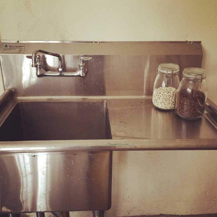 I keep a couple of jars of dried beans on my utility sink in my garage office, don't you?