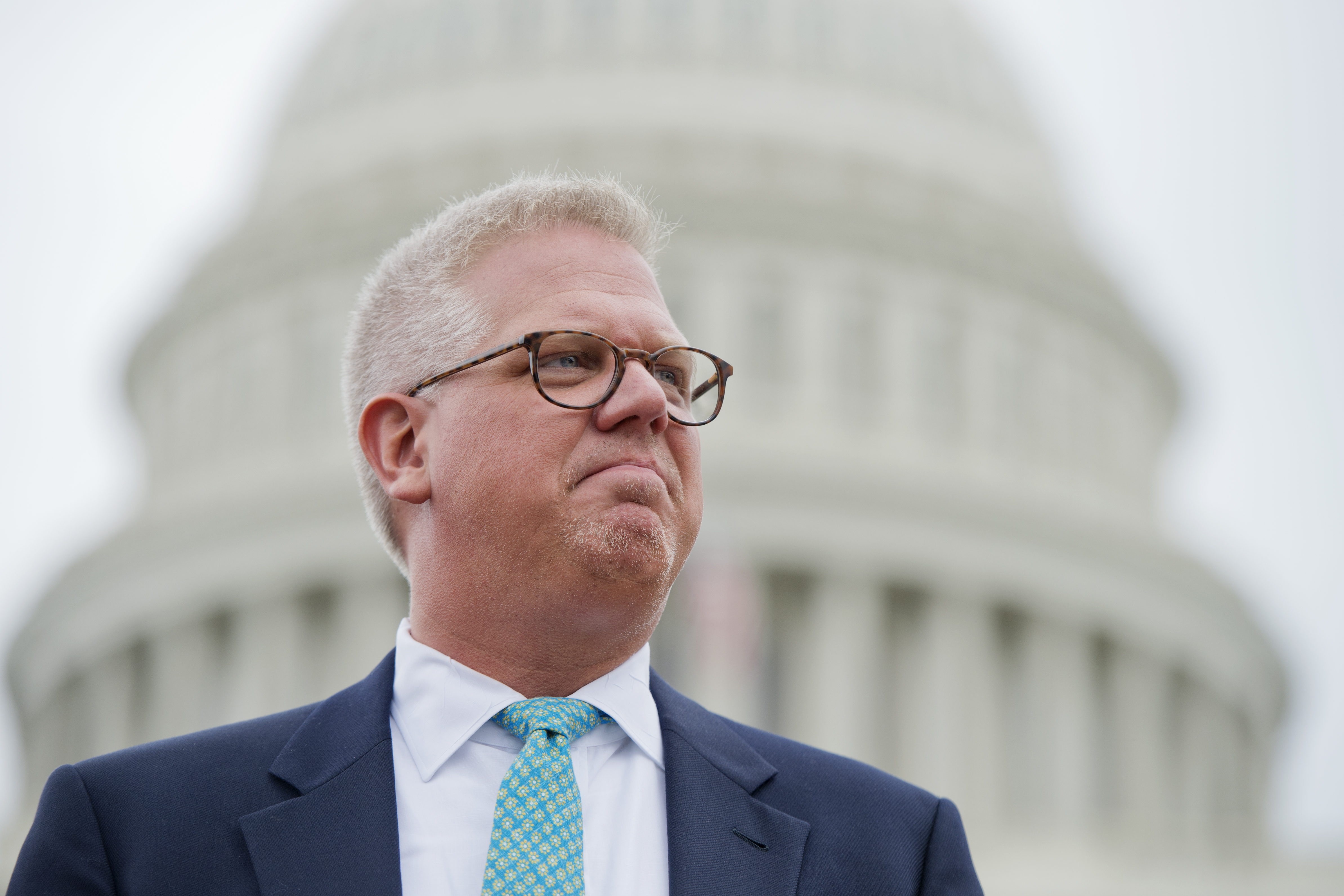 Conservative talk show host Glenn Beck attends a Tea Party Patriots rally on June 19, 2013 in Washington, D.C. (Tom Williams—CQ-Roll Call, Inc.)