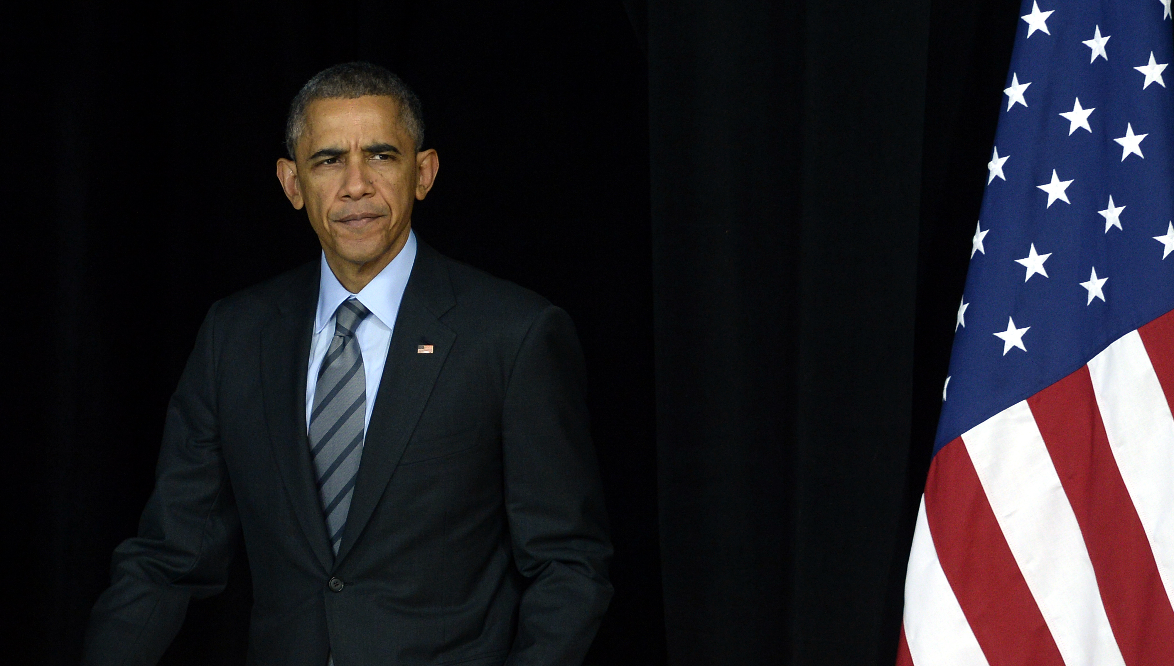 President Barack Obama at the Del Sol High School in Las Vegas, Nov. 21 2014. (Michael Nelson—EPA)