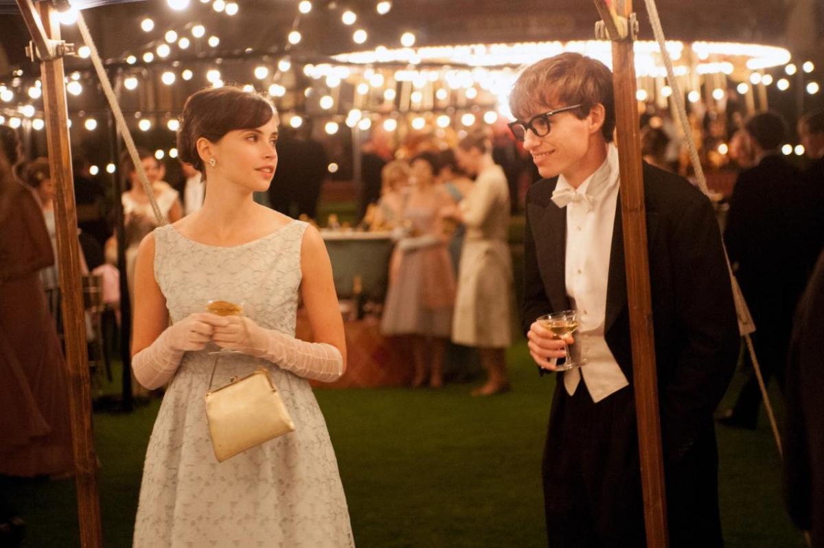 A theory of love: Eddie Redmayne, as a young Hawking, meets the future Mrs. Hawking