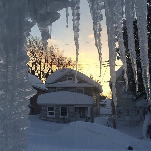 Fran shot this image from her home in South Buffalo, saying 'Mother Nature's way of saying  it's going to be just fine'