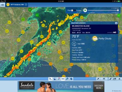 Intellicast HD. Weather apps are a dime a dozen (most are free, actually), but Intellicast HD has some of the best-looking, most up-to-date weather maps around. You’ll know exactly what’s headed your way, and how bad it’s going to be once it hits. The app is free; an extra two bucks gets you access to real-time, high-resolution radar feeds and some other goodies.