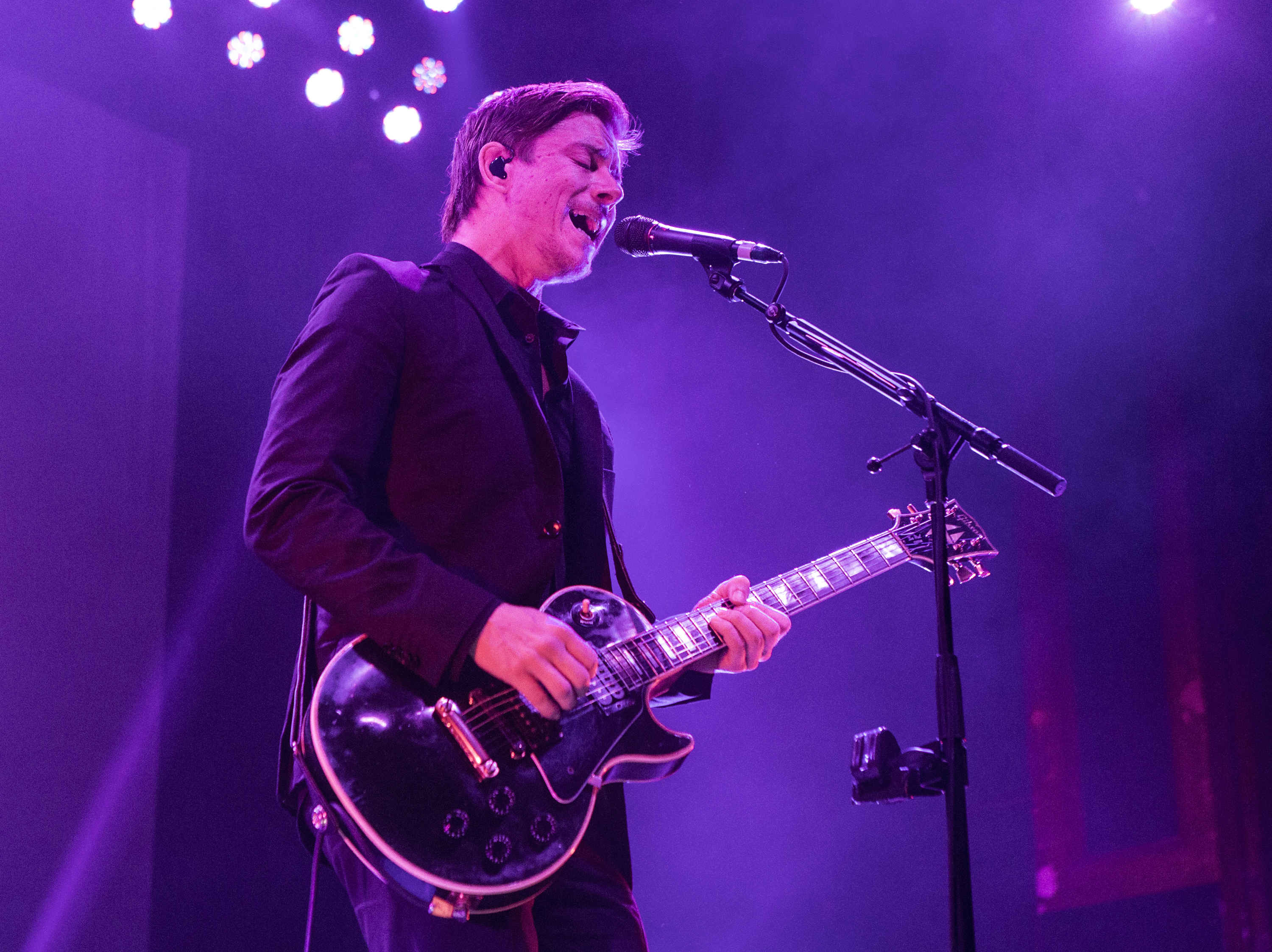 Paul Banks with Interpol perform at the Tabernacle in Atlanta on Nov. 10, 2014 (Katie Darby—Invision/AP)
