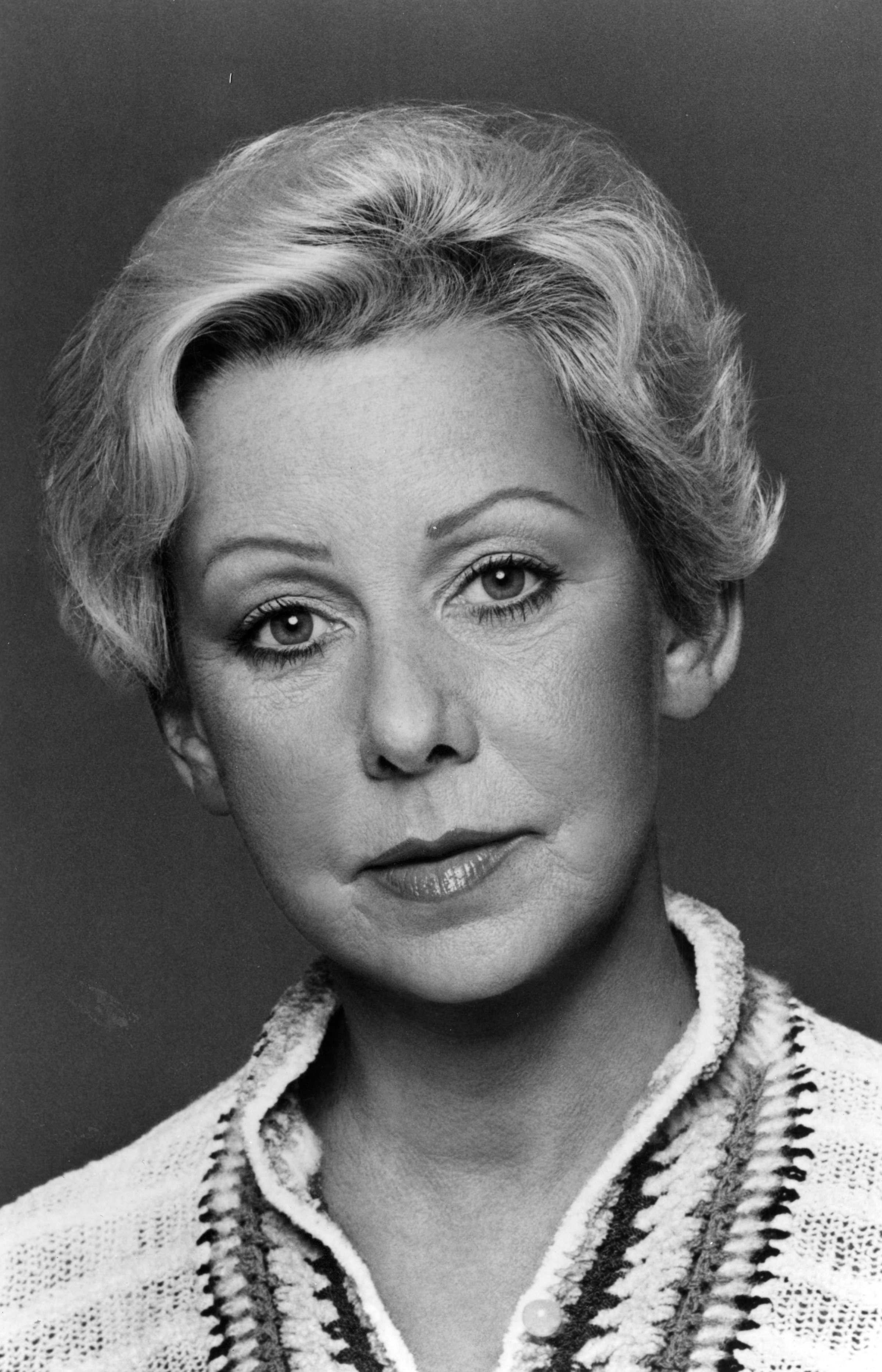 Portrait of American politician and mayor of Chicago Jane Byrne, early to mid 1980s.
