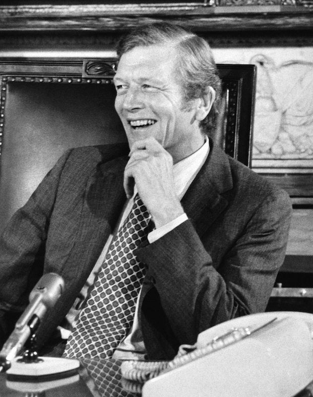 New York City Mayor John Lindsay in 1971 Part of his fascination is that he is almost preternaturally handsome and photogenic —the London Daily Sketch in a recent effusion called him  the sexiest man in the world —and formidably charming as a campaigner.  - TIME, Aug. 23, 1971