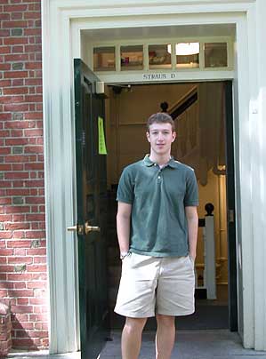Facebook was founded while Zuckerberg was a student at Harvard, where this photograph was taken.