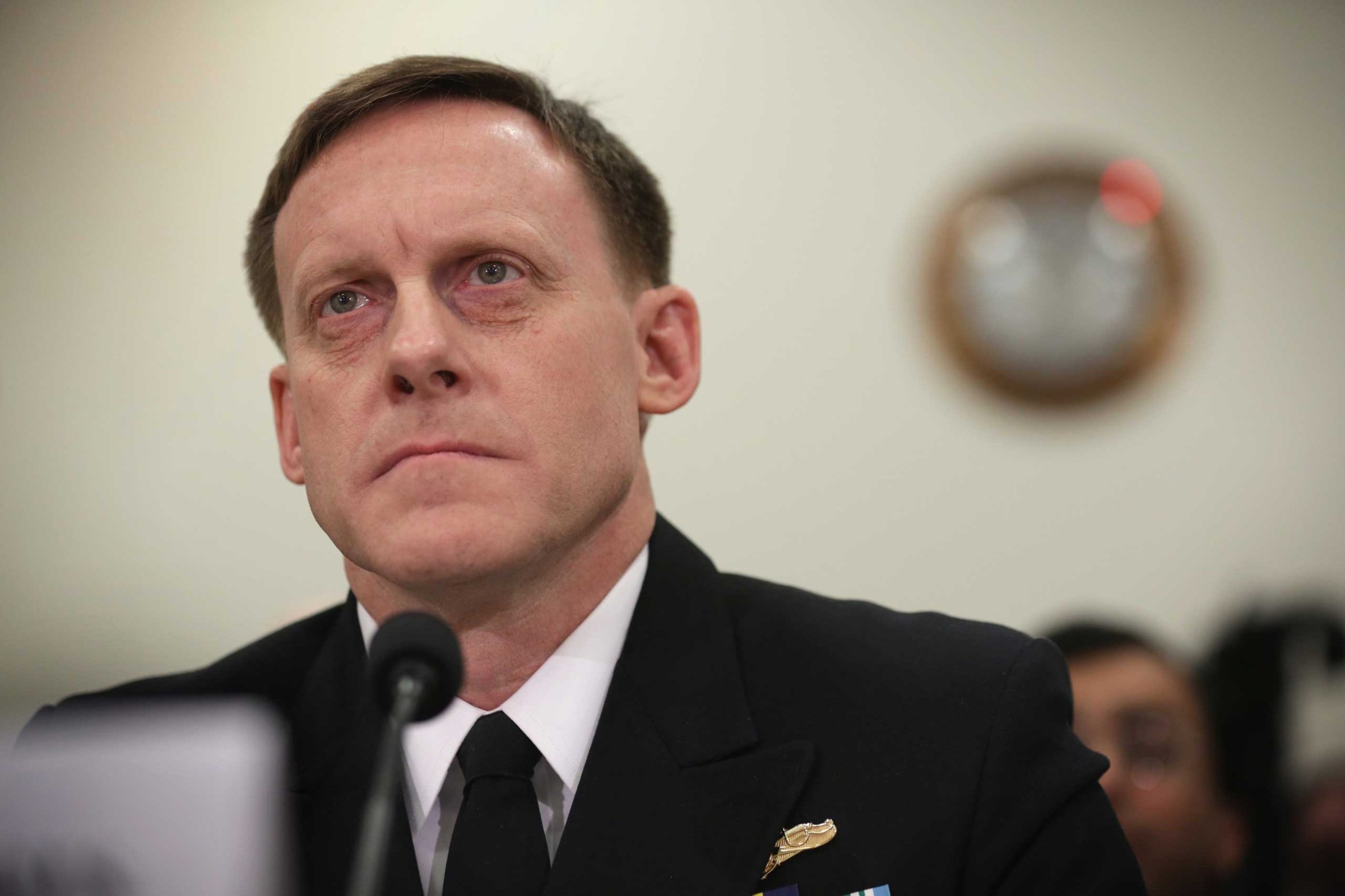 Adm. Michael Rogers, commander of the U.S. Cyber Command and director of the National Security Agency, testifies during a hearing before the House (Select) Intelligence Committee Nov. 20, 2014 on Capitol Hill in Washington, DC.