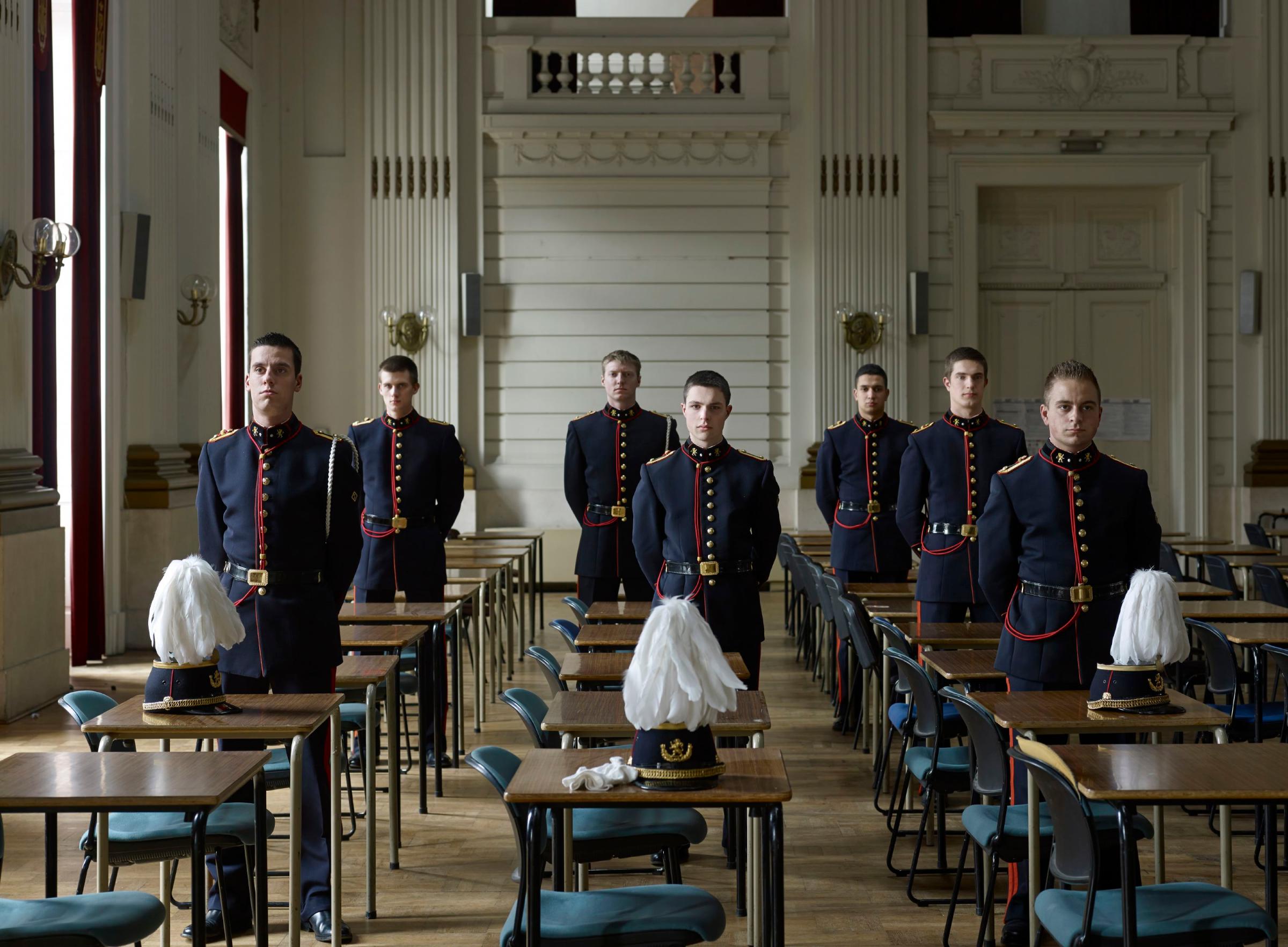 Ecole Royale Militaire. Cadets, Brussels, April 12, 2013.