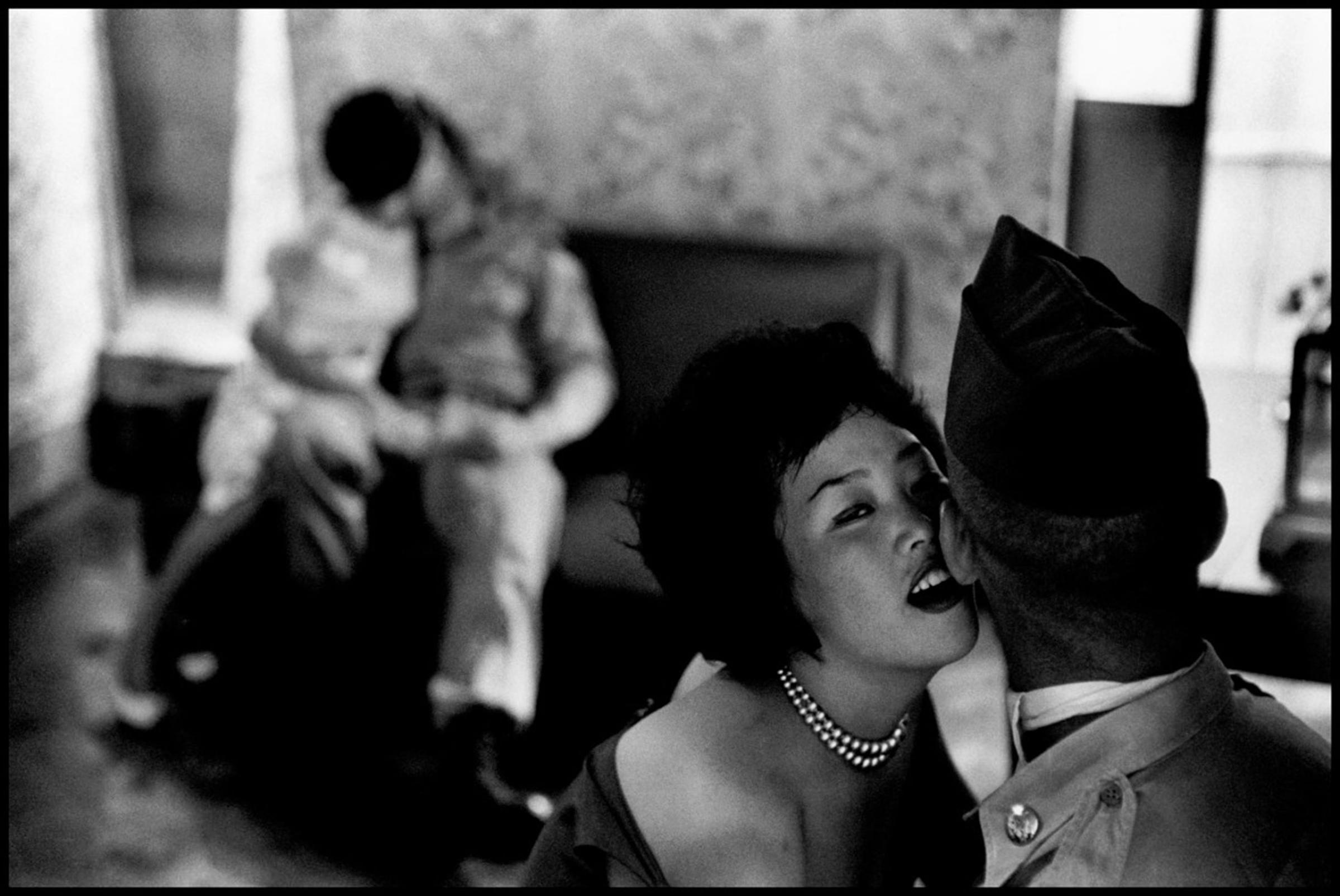 SOUTH KOREA. 1961. Tae Song Dong. Women entertaining GIs.