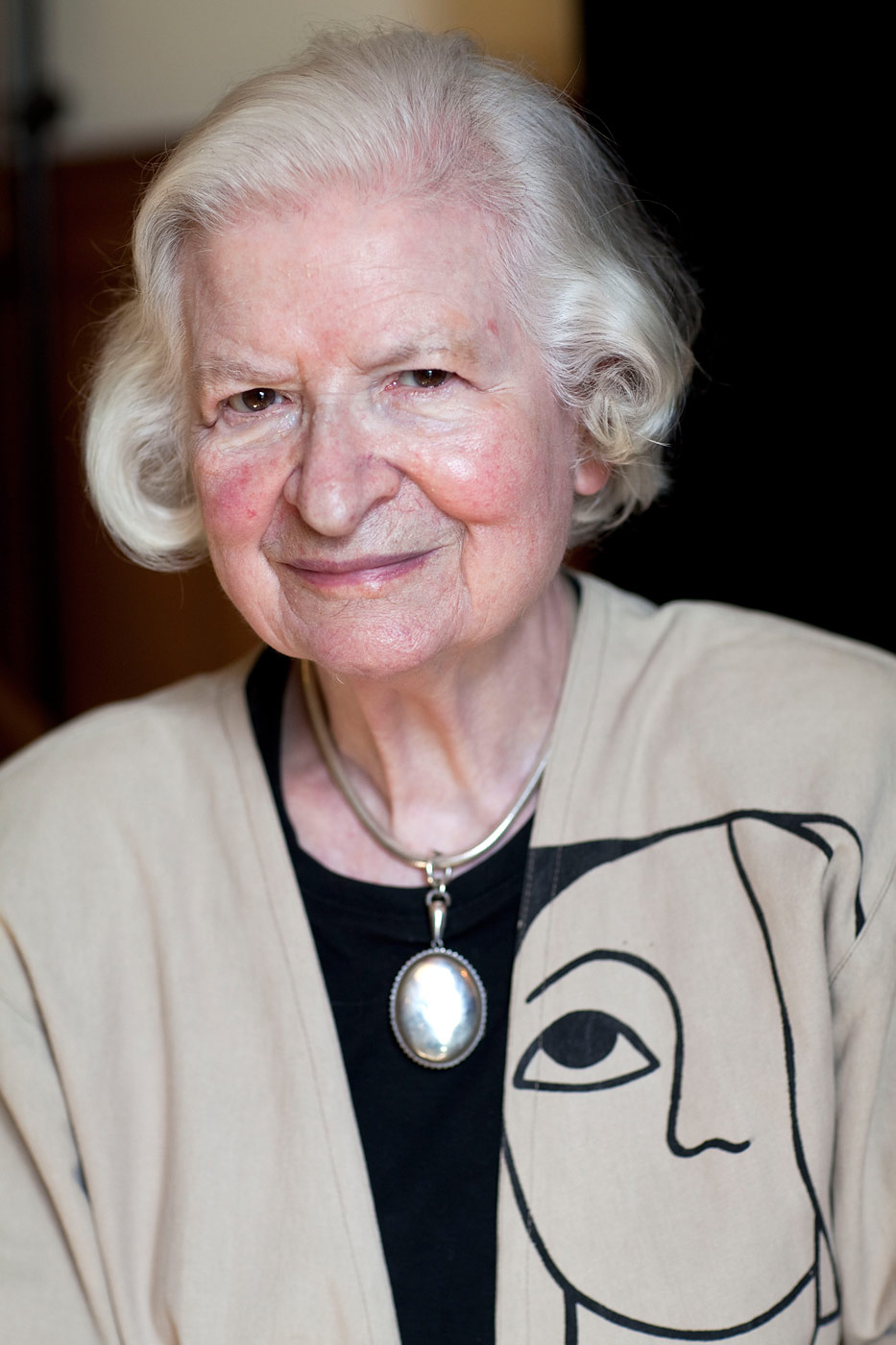 Author P.D. James poses for a portrait at the Oxford Literary Festival on April 9, 2011 in Oxford, England. (David Levenson—Getty Images)