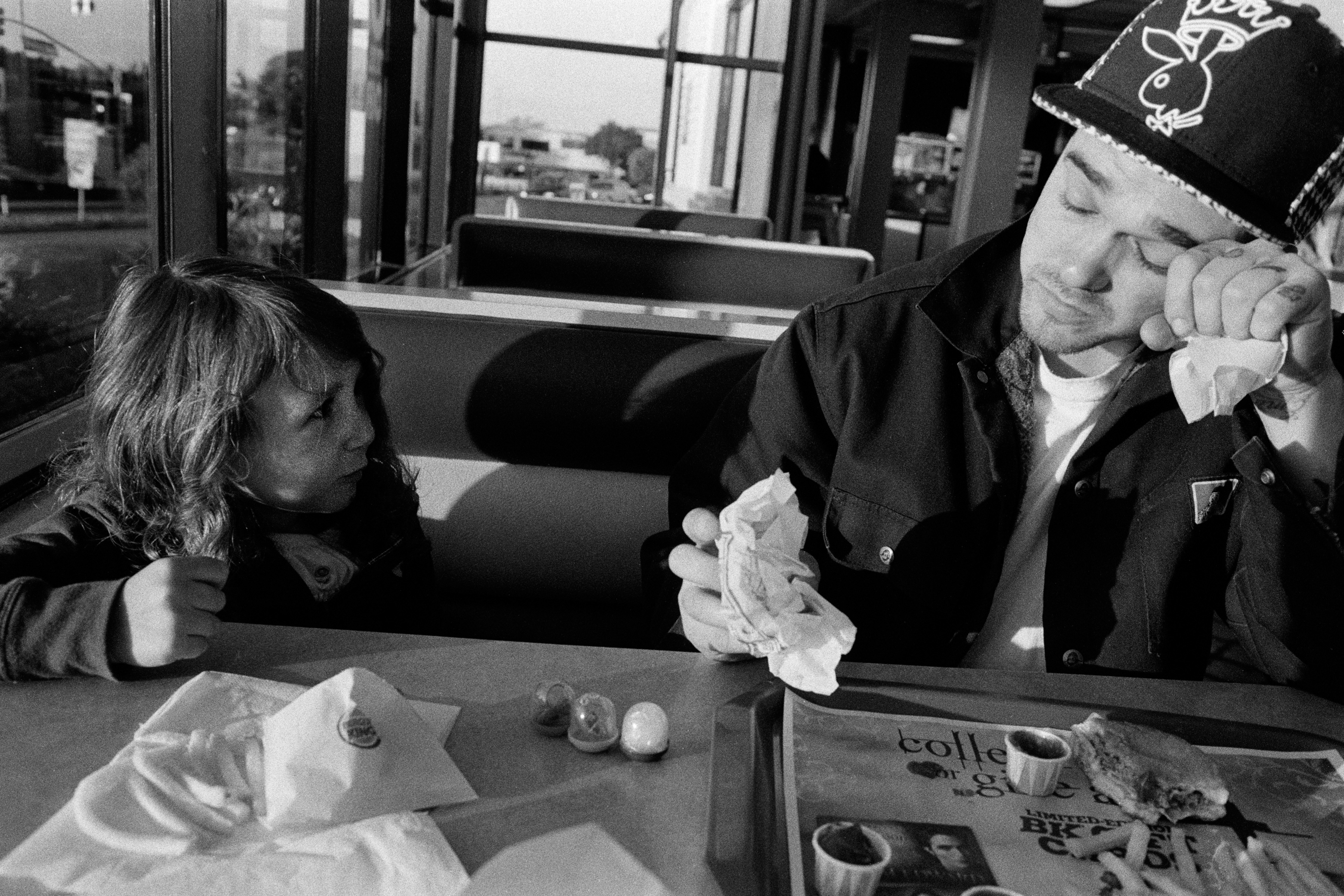 Ed And Aurora At Burger King. Seaside, 2009.